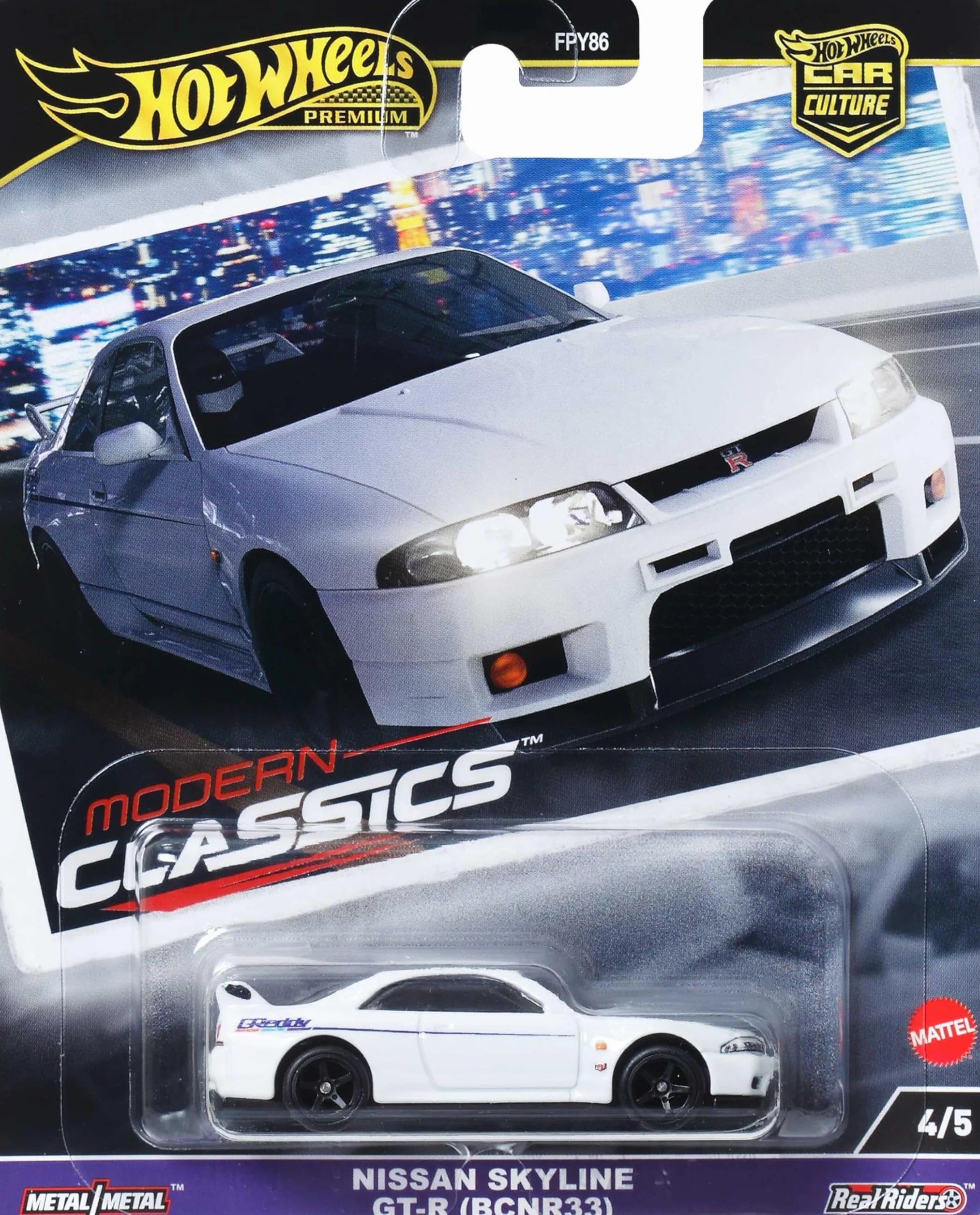 Hot Wheels Premium Nissan Skyline R-33 1:64 HRV99