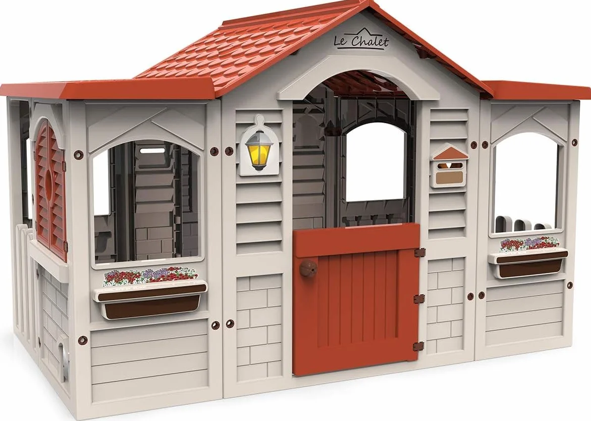 Chicos - Le Chalet domek do zabawy | domek ogrodowy dla dzieci od 2 lat | domek do zabawy dla dzieci na zewnątrz (89650)
