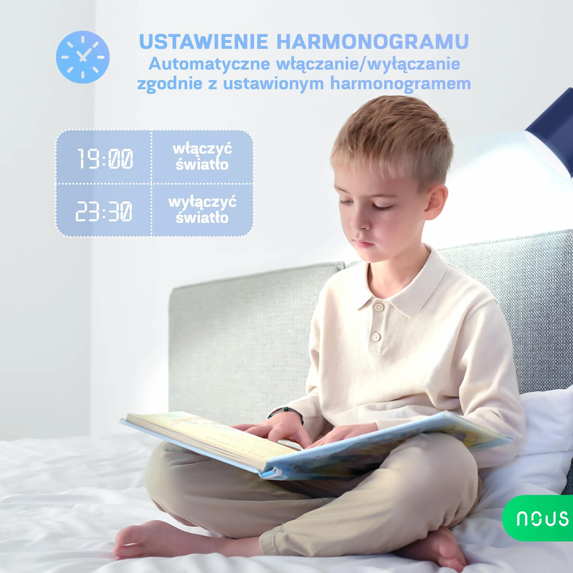NOUS Inteligentna żarówka LED E27 RGB, Wi-Fi Alexa, inteligentna żarówka z pilotem zdalnego sterowania, zmiana kolorów, żarówka RGB, tylko 2,4 GHz WiFi