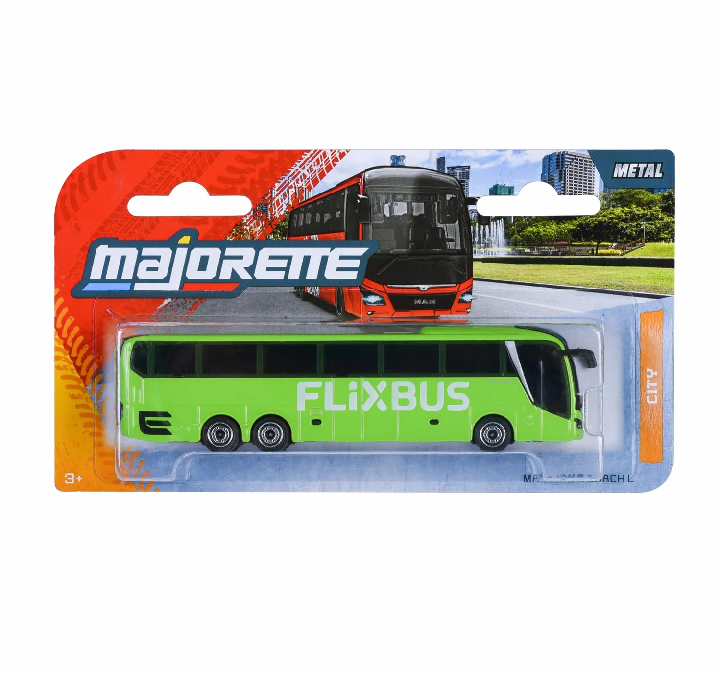 Majorette Flixbus Man City Lion'S Coach L Samochód Zabawkowy, Zielony/Czarny, Od 3 Lat