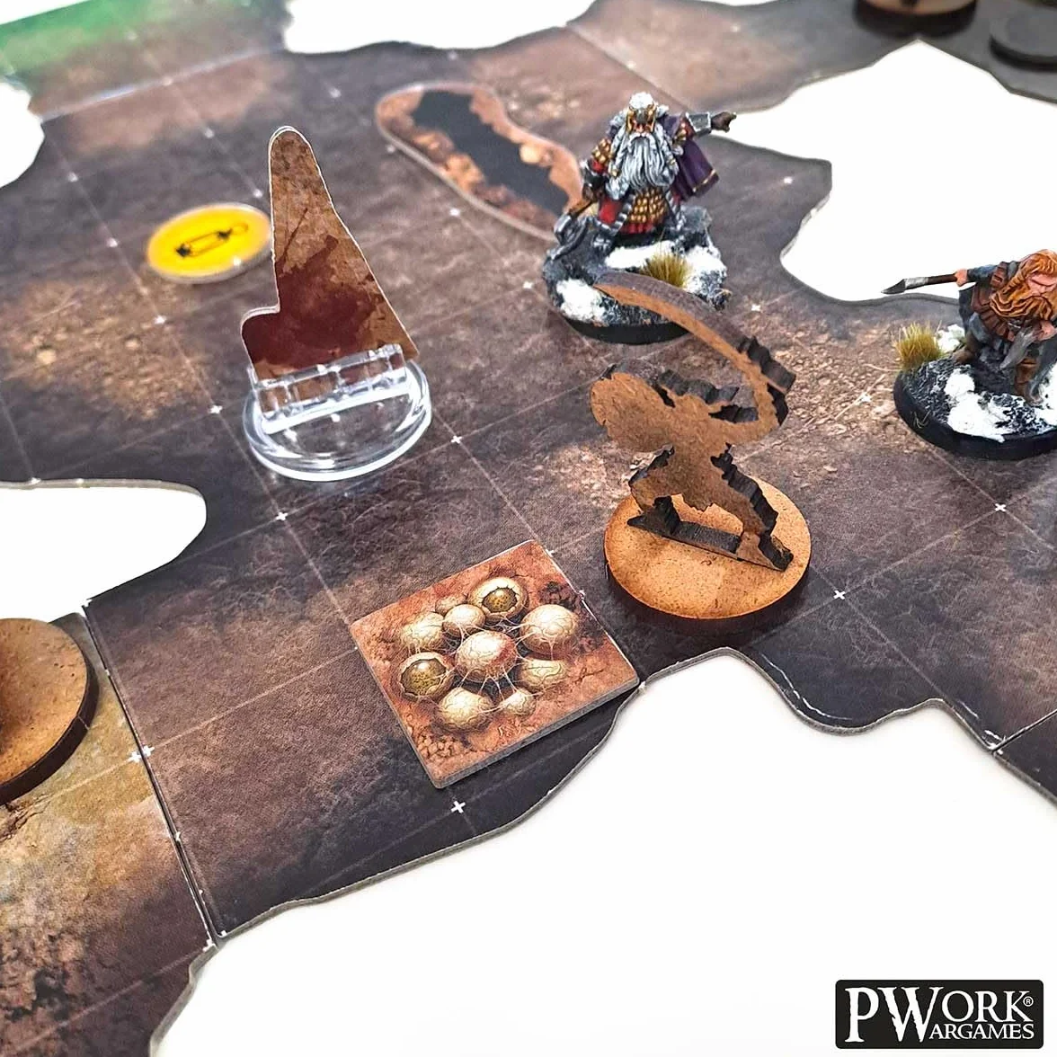 The Cave - RPG Modular Map Tiles - dwustronne płytki na karty