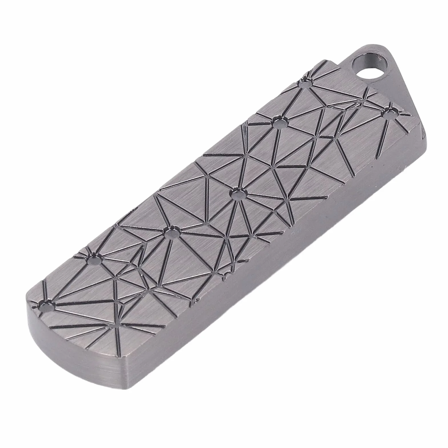 Keenso Zabawki sensoryczne Push Slider, Fidget Toys, metalowy suwak Fidget dla dorosłych nastolatków (srebrny)