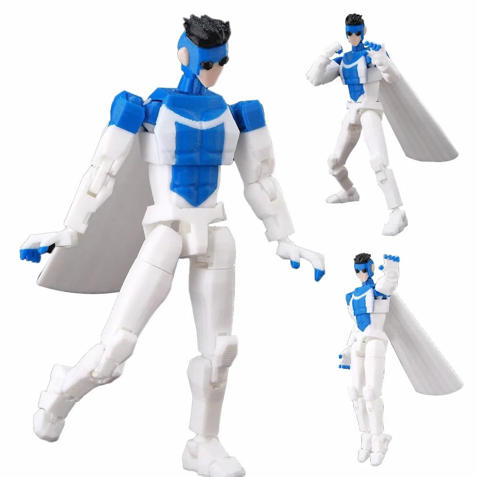 Mark Grayson ruchoma figurka z wieloma przegubami - 3D drukowane wieloprzegubowe figurki Mark Grayson Super Statuetta z wymiennymi akcesoriami Figurka kolekcjonerska 13,5CM