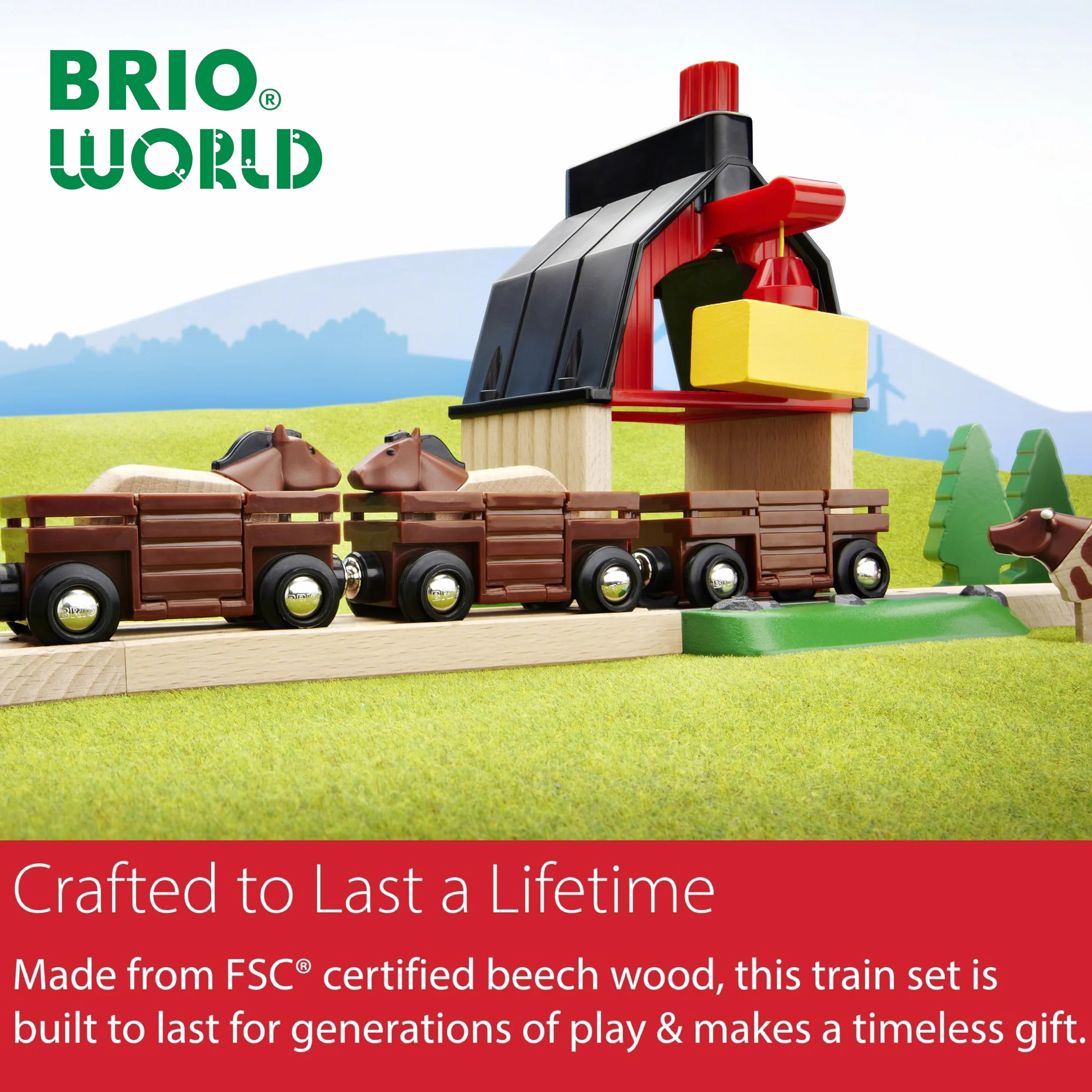 BRIO World Bauernhof-Zug
