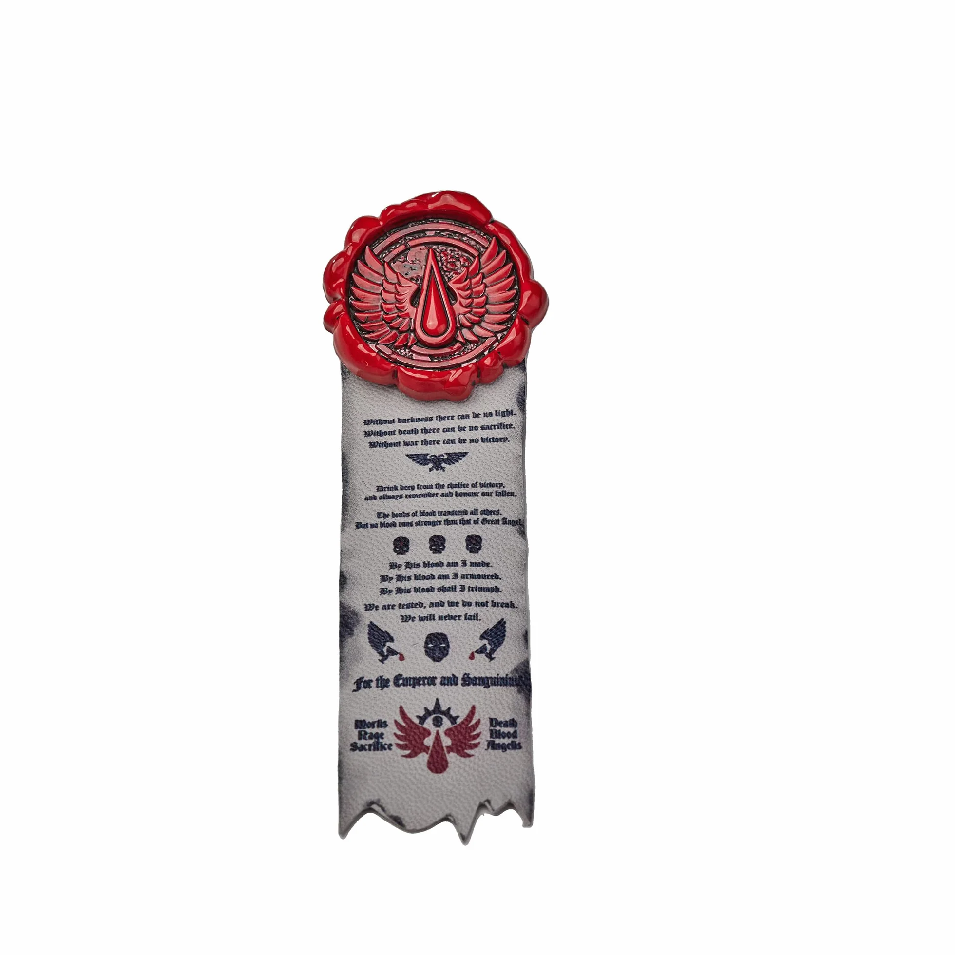 Starforged Warhammer License Merch Purity Stamp 40k Blood Angel Pin Badge/Sticker 1, Cynk