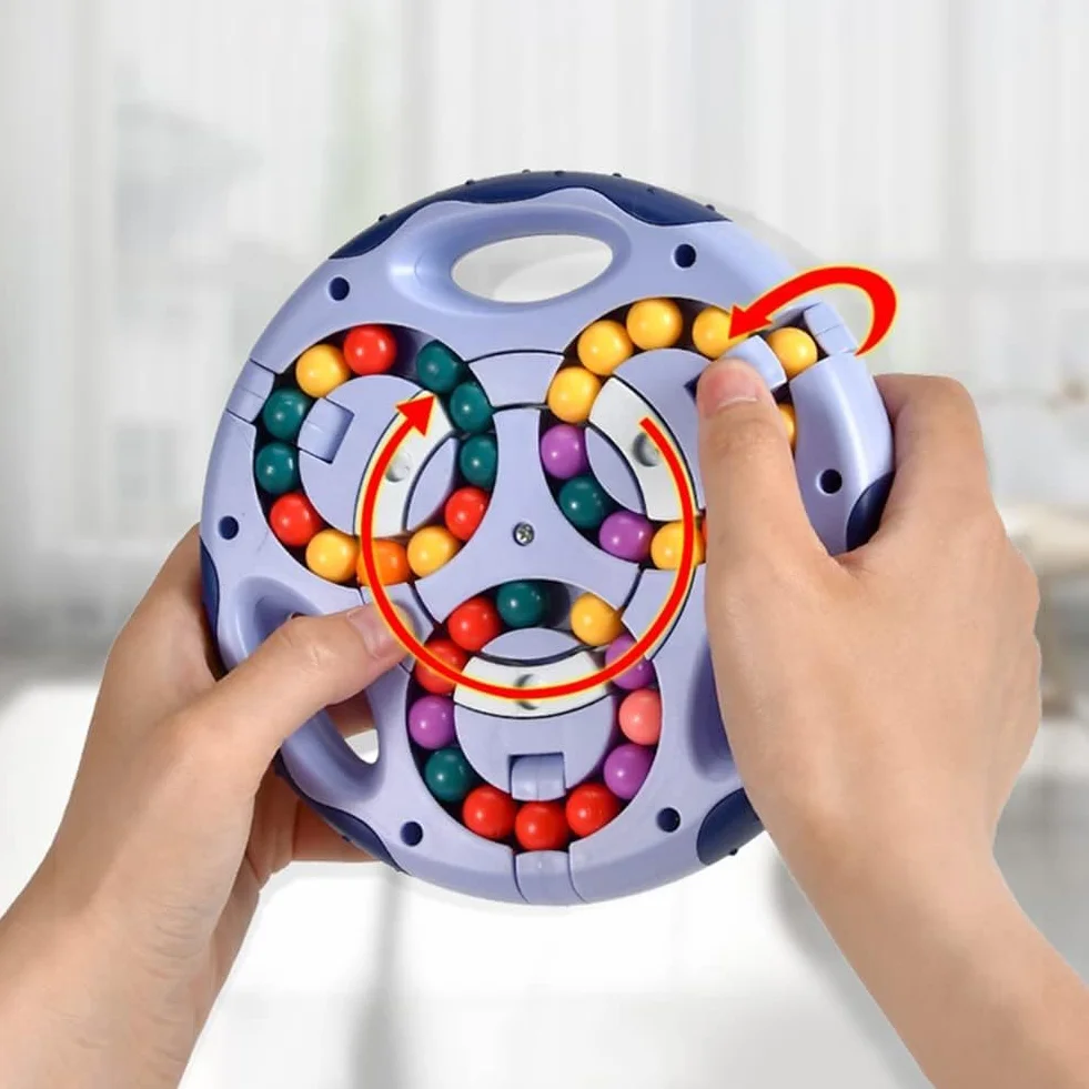 Finger Cube Obracające Magiczne Fasolki IQ Gra Obracająca się Kostka palca Magiczna Fasola Obracająca się Kostka Magiczna Fasola