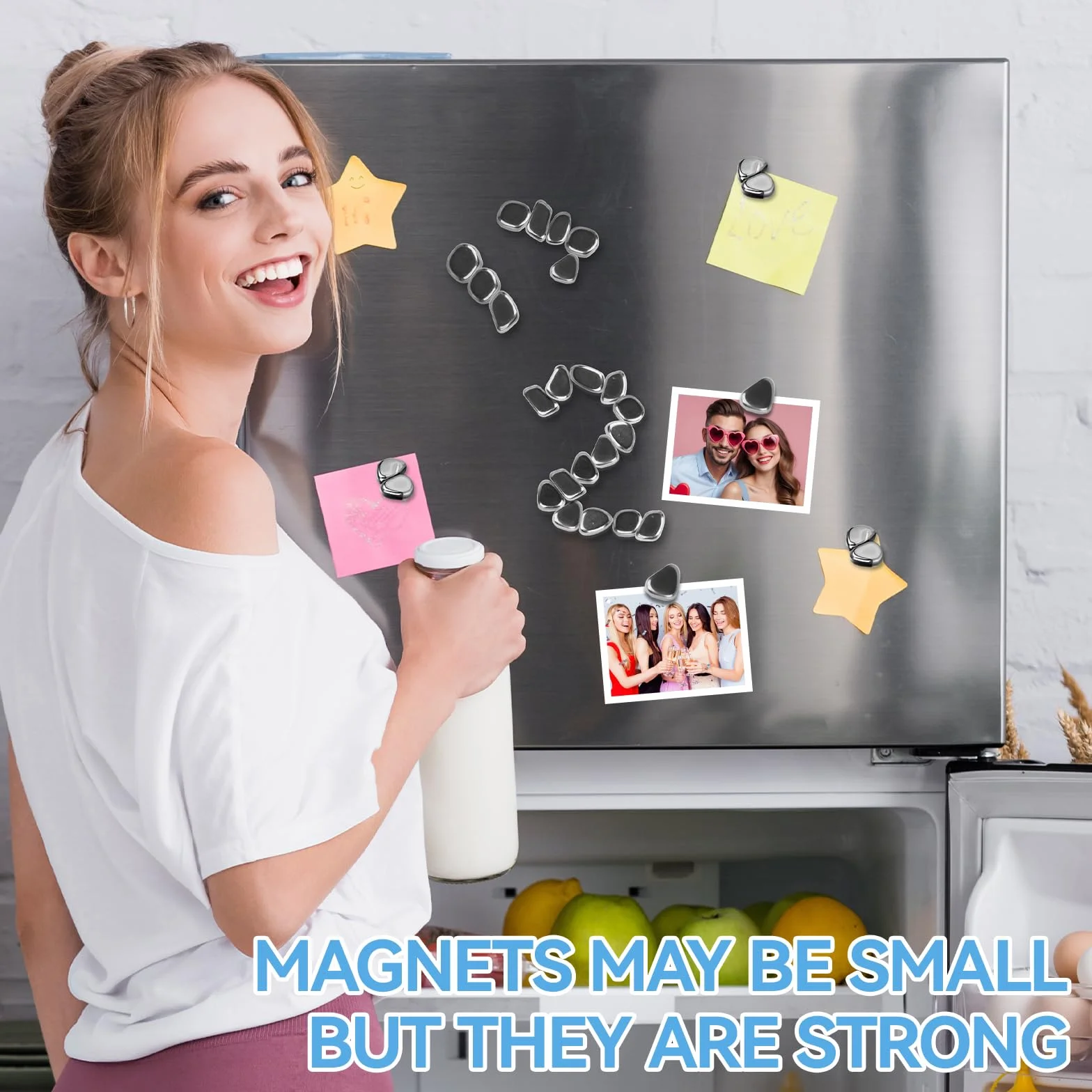 60 sztuk czarnych magnesów hematytowych, nieregularne kamienie, kamienie magnetyczne, mini magnesy dla dorosłych, do majsterkowania, do biura, na lodówkę (czarne)