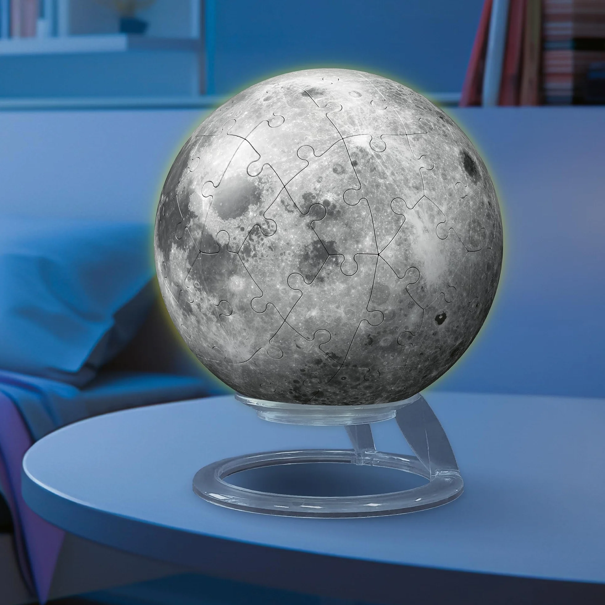 3D Puzzle-Ball Der Mond - Glow-in-the-Dark: Erlebe Puzzeln in der 3. Dimension