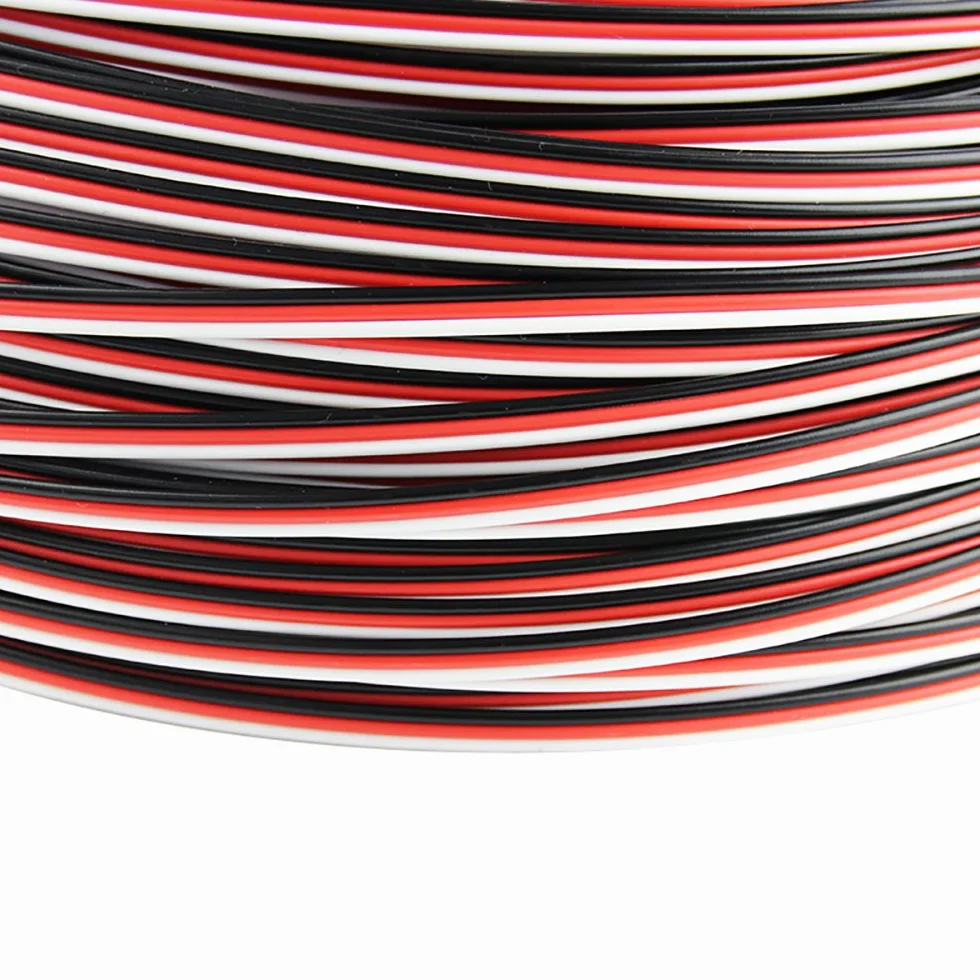 50 Feet 22awg Servo Cable 3p Line For Futaba JR RC Servo Hobby Model Aircraft Model Wiring 60 corex0.08mm