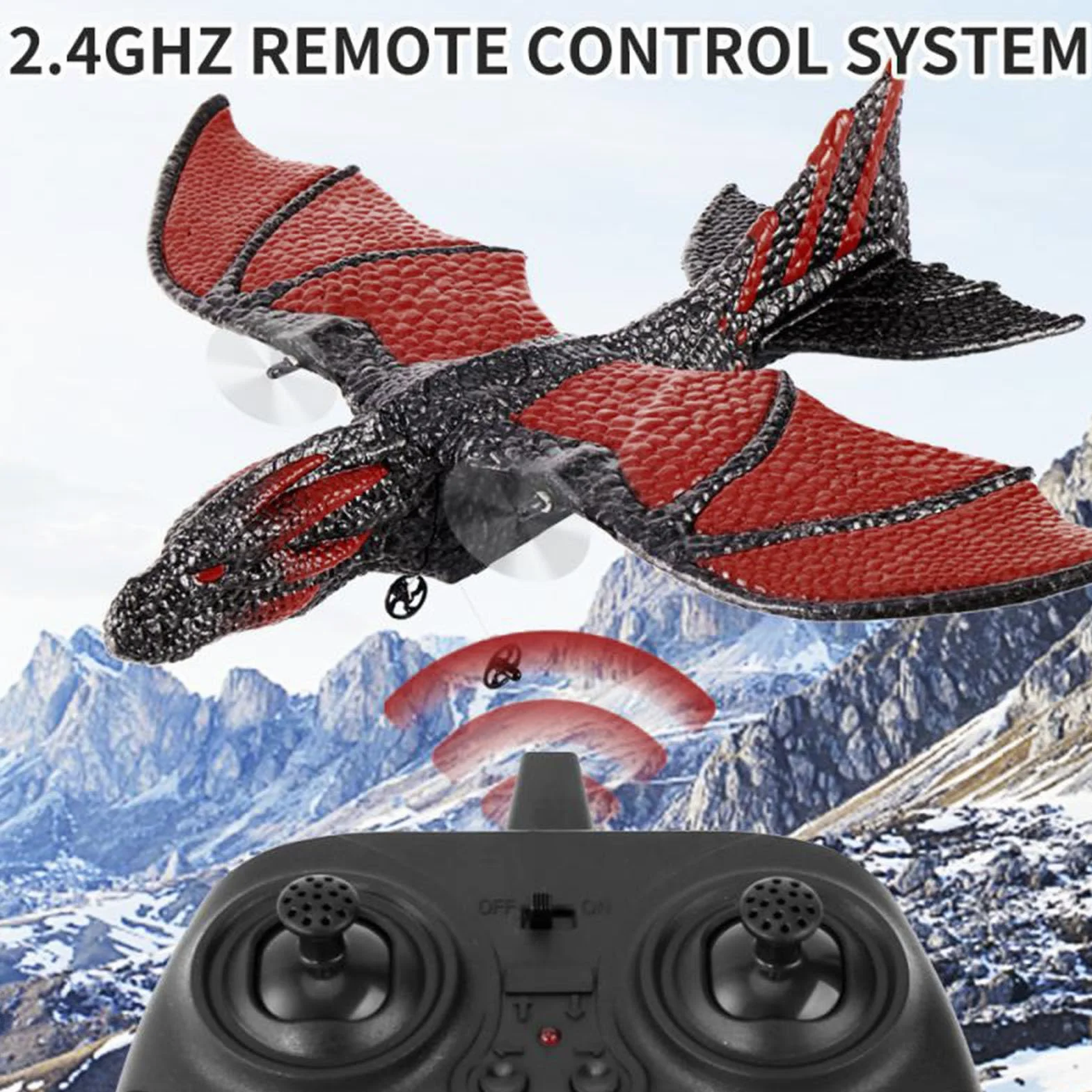 BuyWeek Zdalne sterowane samoloty, samolot RC 2,4 GHz Model zdalnego sterowania zabawka dla dzieci samolot