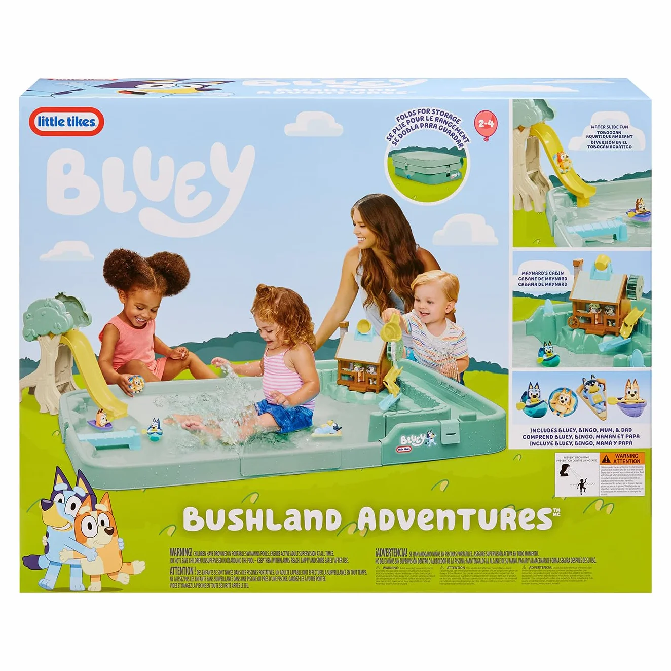 Little Tikes Bluey Bushland Adventure - Zawiera 6 Akcesoriów Inspirowanych Popularnym Serialem Animowanym Bluey. Aktywna Zabawa z Ulubioną Bohaterką Dzieci, dla Chłopców i Dziewczynek w Wieku 2–4 Lat