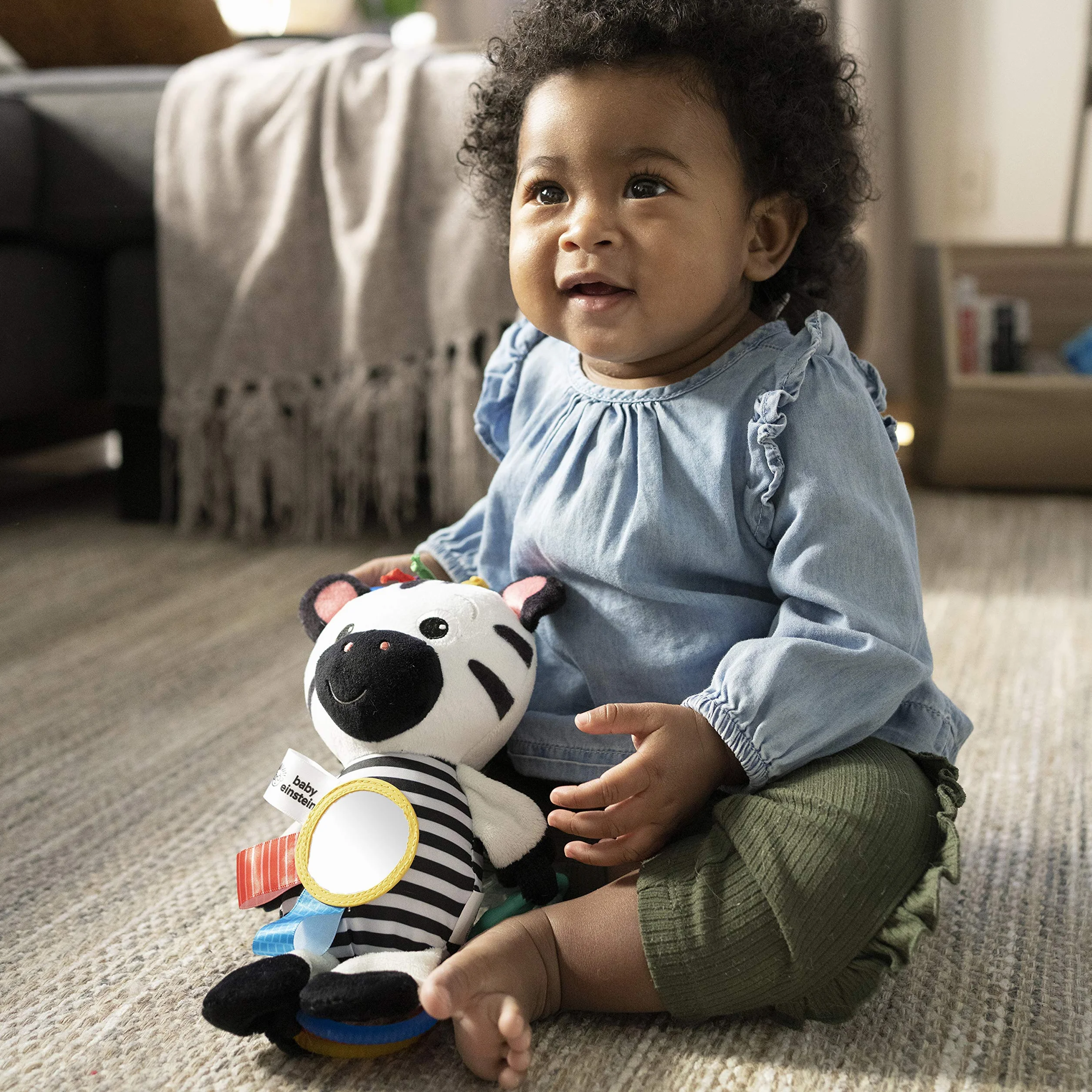 Baby Einstein Zen's Sensory Play pluszowy wózek aktywność zabawka dla niemowląt, wiek noworodek +