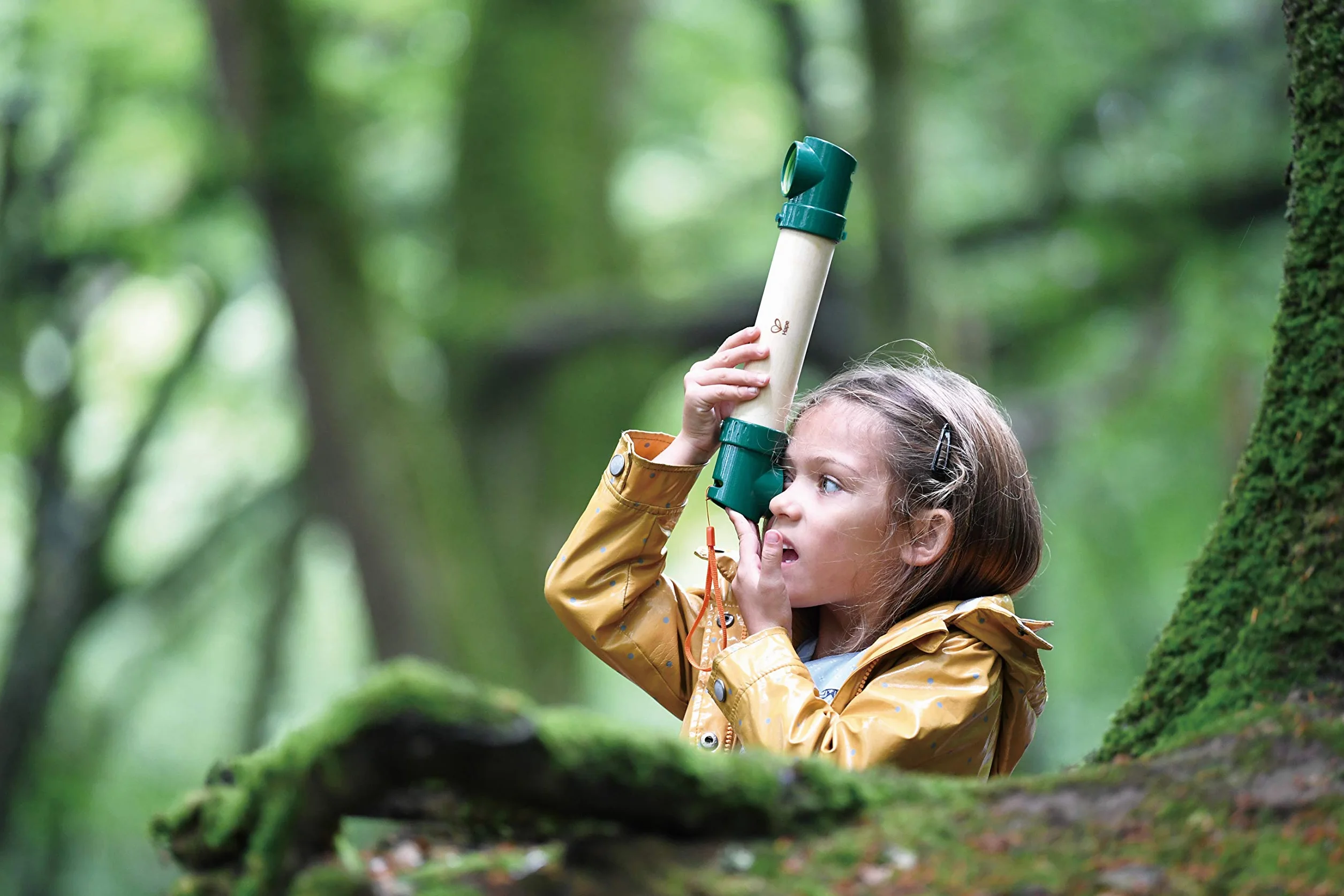 Periscope, Hape Hide-And-Seek Periscope, Made From Sustainable Bamboo, Nature Fun Outdoor Toys. 3 years +
