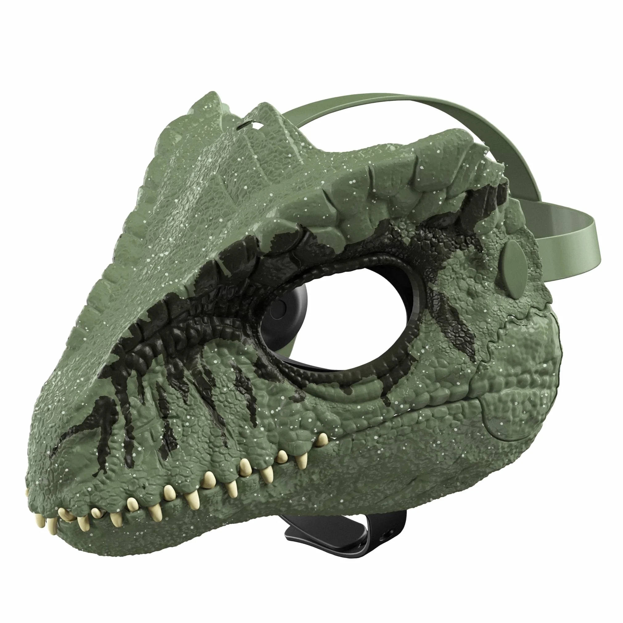 Mattel Maska dinozaura Jurassic World Dominium, Giganotosaurus Dino, zabawka do odgrywania ról i akcesoria kostiumowe z otwieraną szczęką i motywem inspirowanym filmem