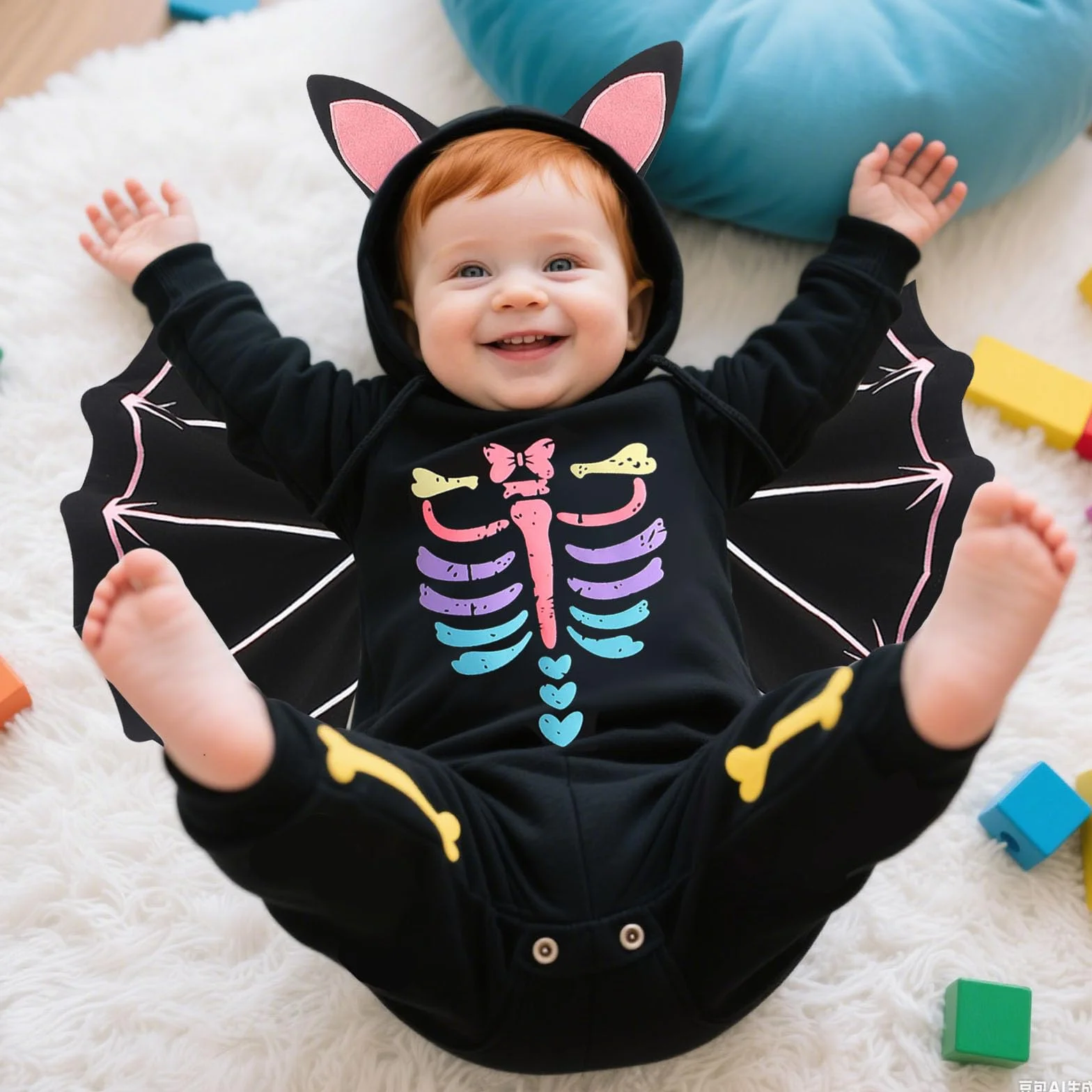 Kostium nietoperza dla niemowląt 0-24 miesięcy na Halloween