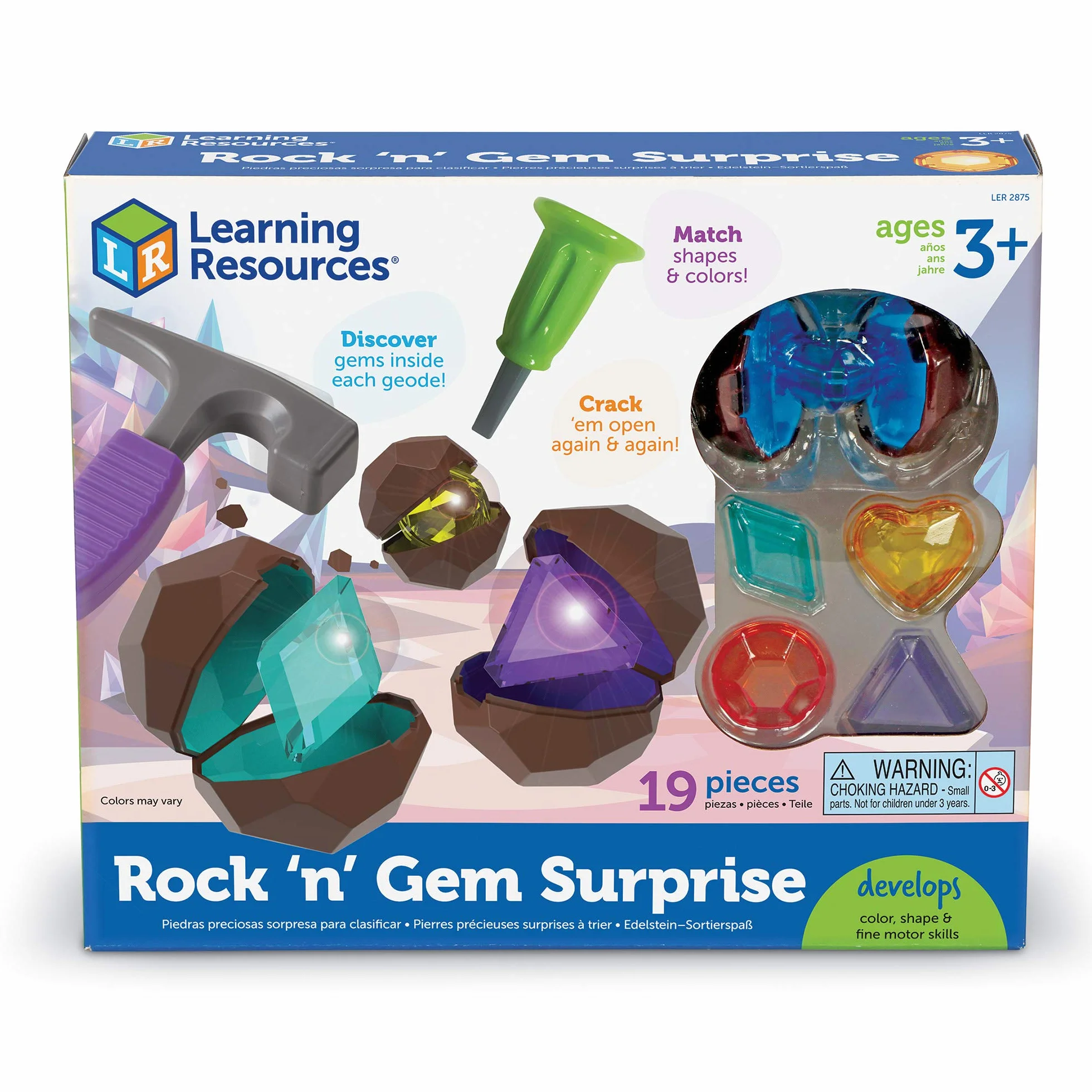 Learning Resources Rock 'n' Gem Niespodzianka Zestaw 19-Kawałek