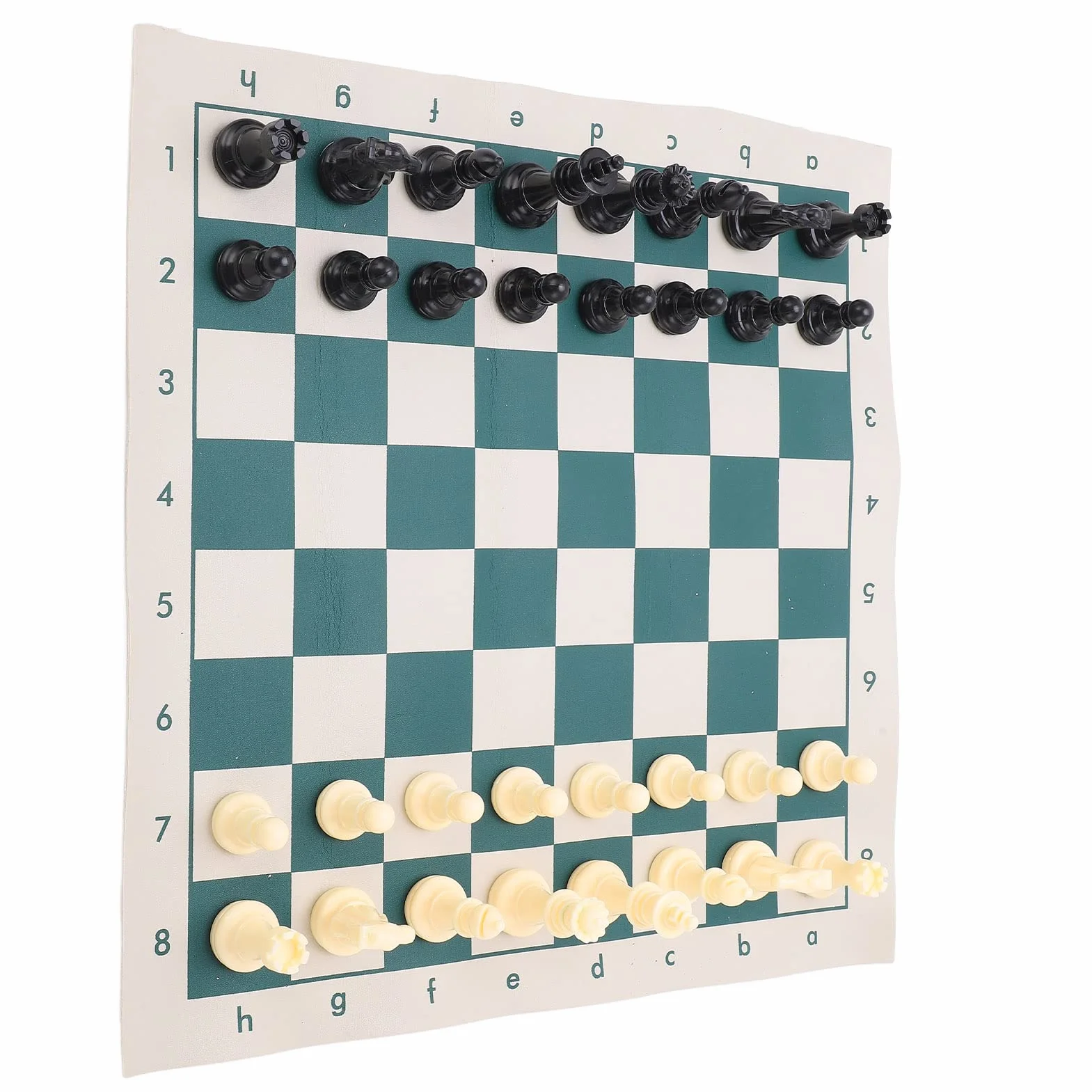 Tyenaza Portable Chess, PVC Portable Chess Travel Folding Sets Indoor Outdoor Play Relaxation