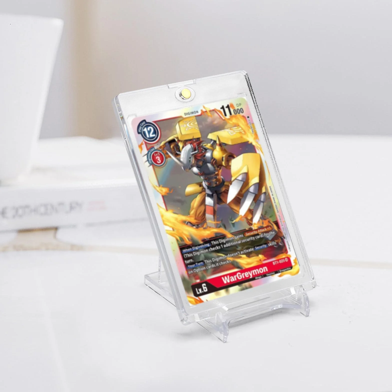 8 sztuk magnetycznych uchwytów na karty, karty kolekcjonerskie, UV, etui na karty do gry, 35 PT, z 6 stojakami na karty, karty handlowe na Pokemony, Yugioh, Magic, TCG, MTG, kolekcja kart