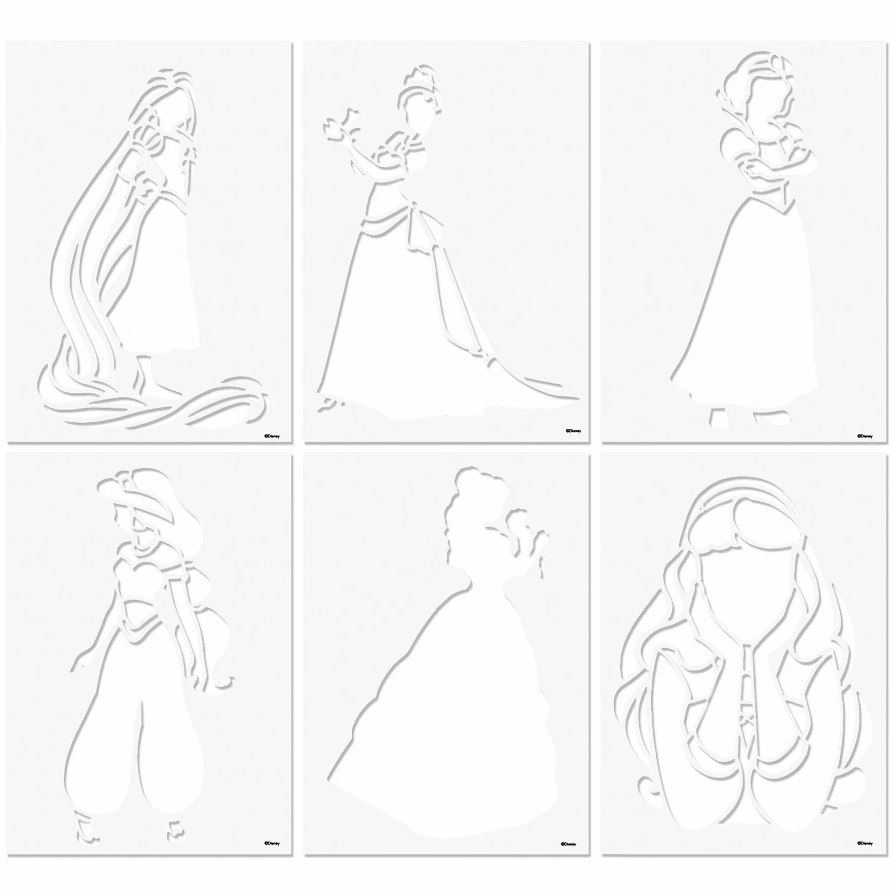 Disney Princess Juego de lápices de colores para niños con páginas para colorear