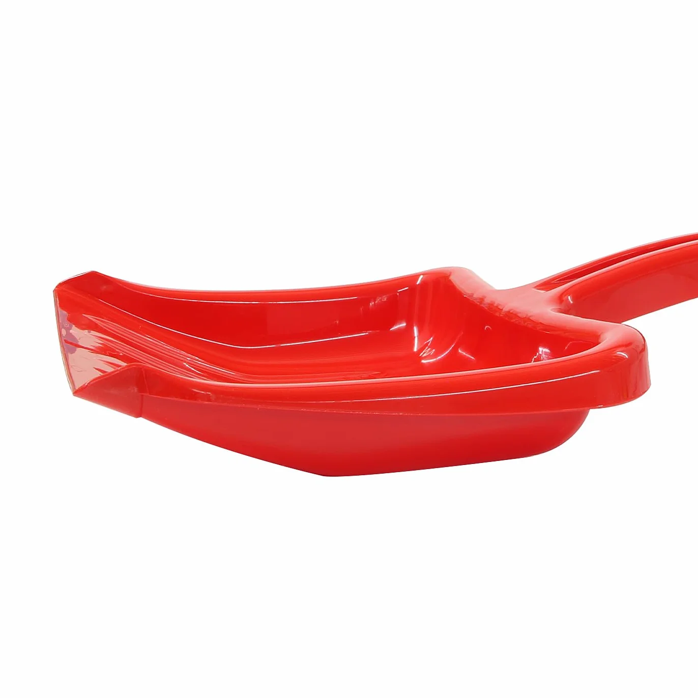 Jamara 460399 czerwona 460399-Odśnieżarka do śniegu wysokość 70 cm wytrzymała i stabilna, wzmocnienie żeber w ostrzu, plastikowy poręczny uchwyt w kształcie litery D