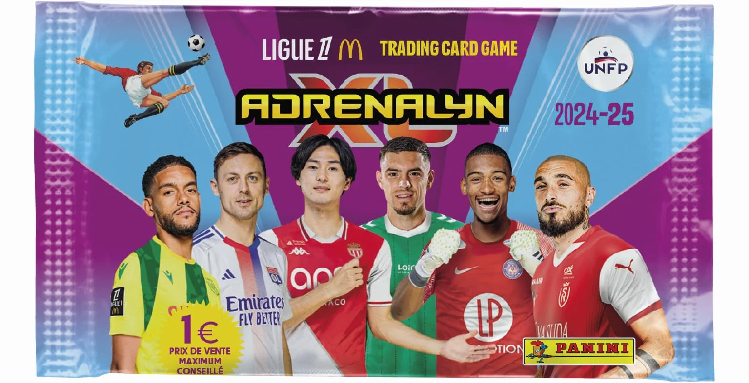 Panini ADRENALYN Ligue 1 McDonald's 2024-2025 karty handlowe blister 8 kieszeni, 004843KBF8