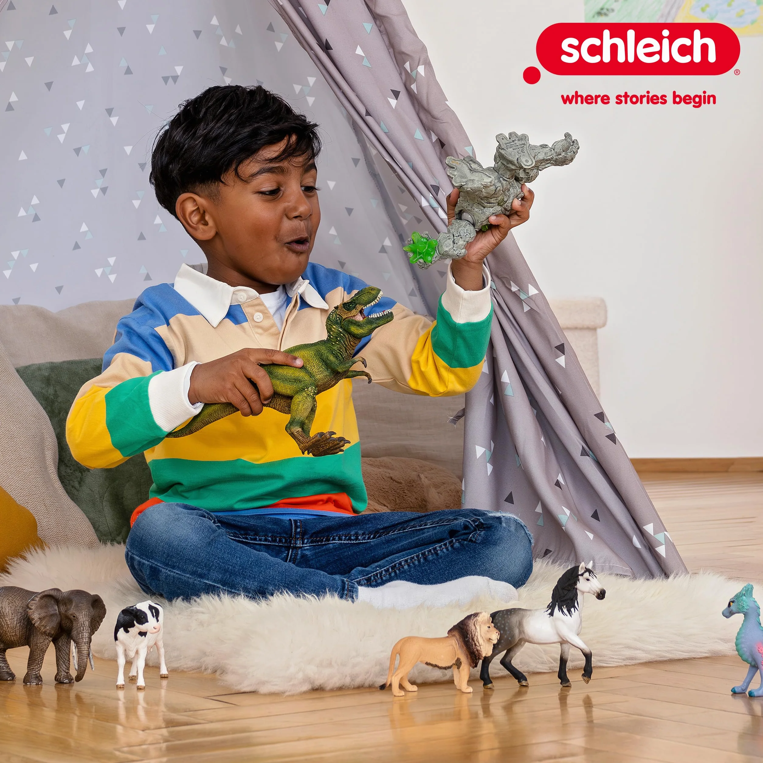 schleich DINOSAURS | Misja Transportu Dinozaurów 42565 | zestaw z figurkami, wieloma funkcjami i licznymi akcesoriami | prezent dla dziewczynek i chłopców | zestaw do zabawy od 5 lat | 43 elementów