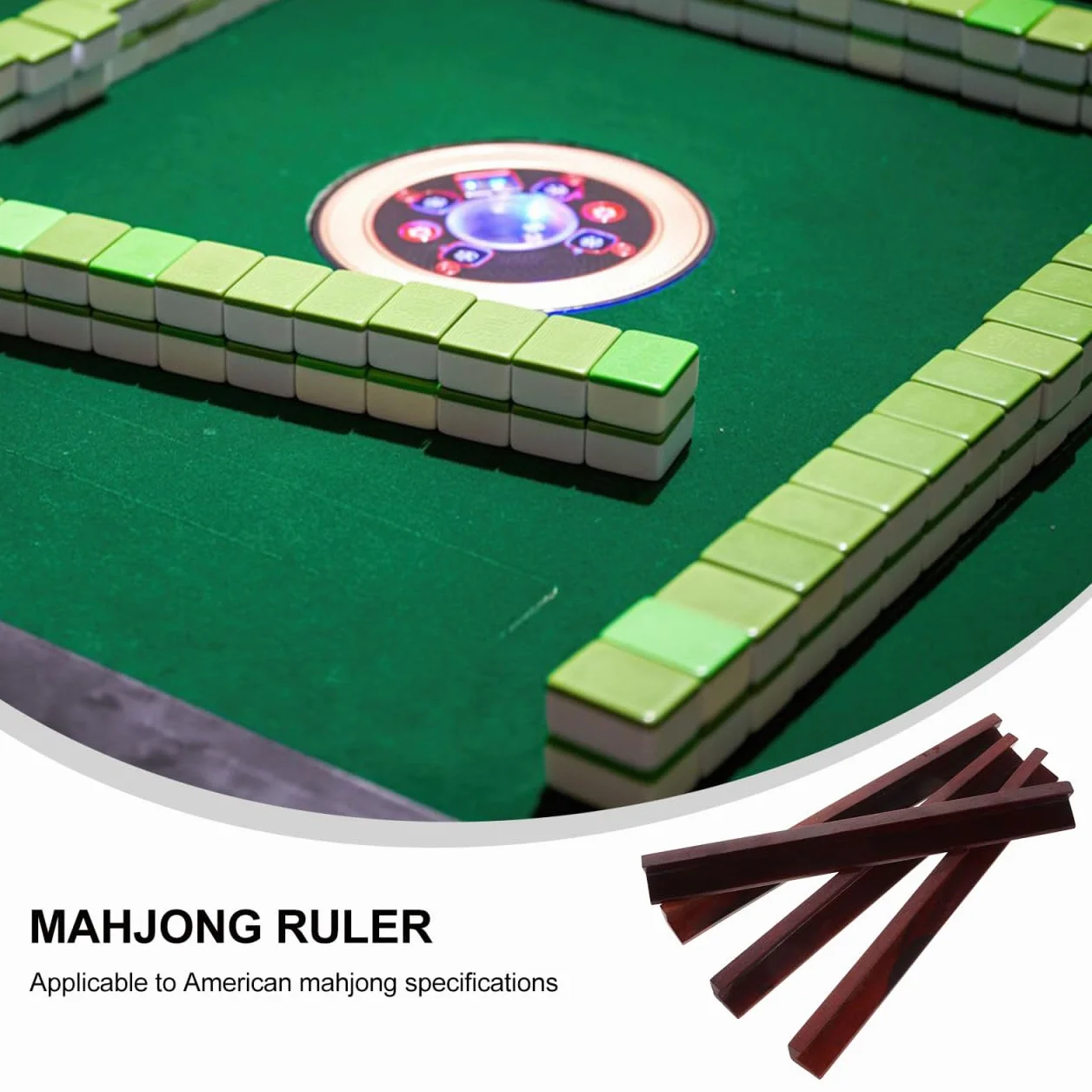 PRETYZOOM 4 sztuki Mahjong Płytki Linijka gra Domino Tace Pusher Arm Mahjong Pusher Stojak