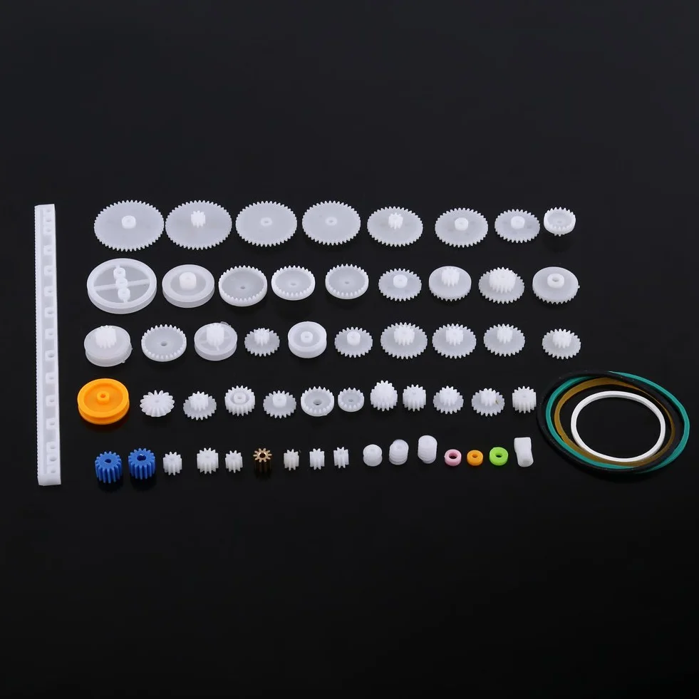 Rdron Koła zębate z tworzywa sztucznego zestaw małe plastikowe koło zębate do modeli samochodu helikoptera