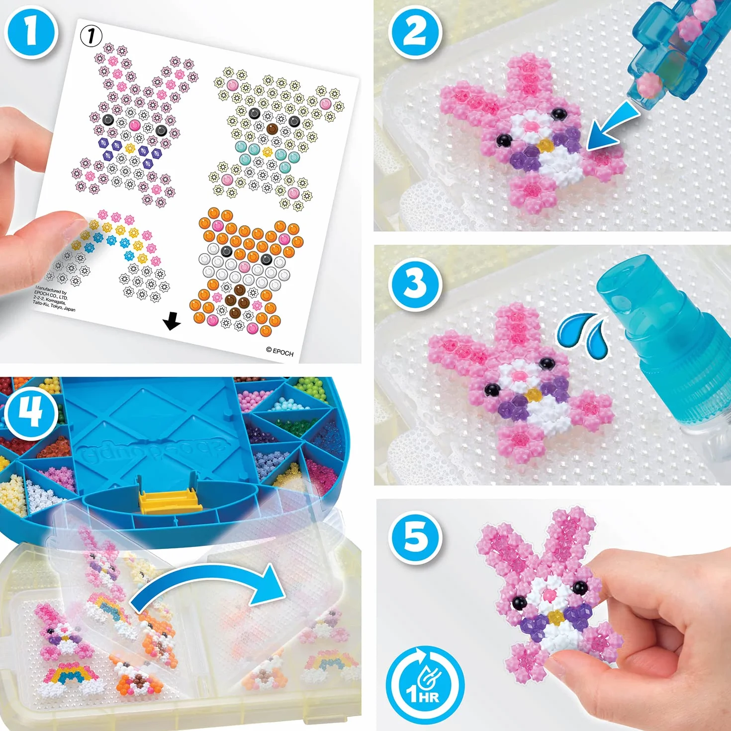Aquabeads 31912 Zestaw startowy w walizce - zestaw do majsterkowania