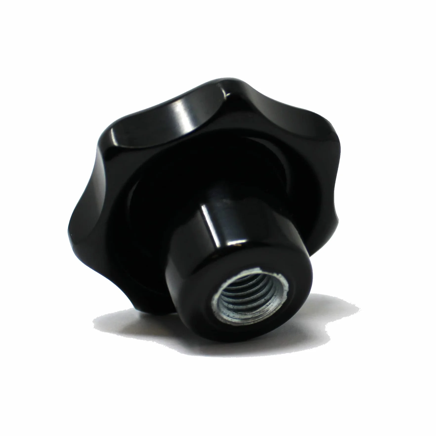 Elementy znormalizowane/uchwyt gwiazdowy z gwintem wewnętrznym wg DIN 6336 / duroplast/tuleja gwintowana stal ocynkowana / M8 - średnica gwiazdy 50 mm (5 sztuk, M8 (50))