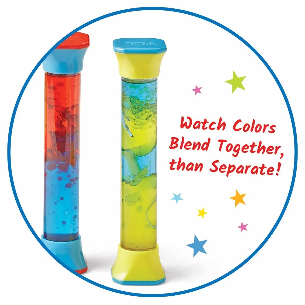 Learning Resources 93386 COLORMIX Sensory Tubes, Multicoloured, 8 x 7 x 2 inches