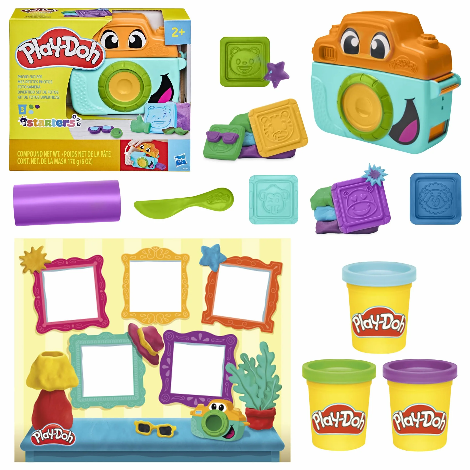 Zestaw startowy Fotozabawa Play-Doh z zabawkowym aparatem fotograficznym
