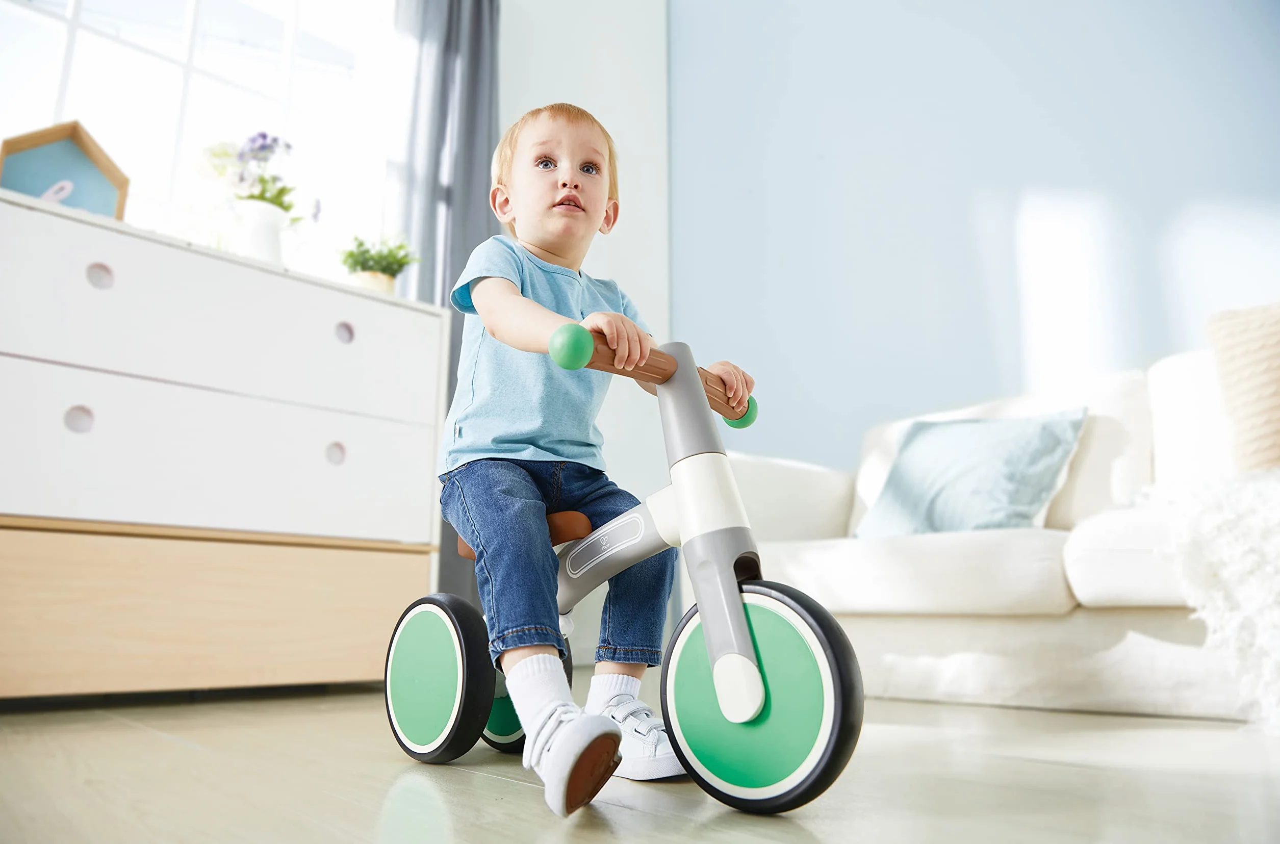 Balance Bike, Green, Made of Aluminium, Hape My First Balance Bike. 12 months +