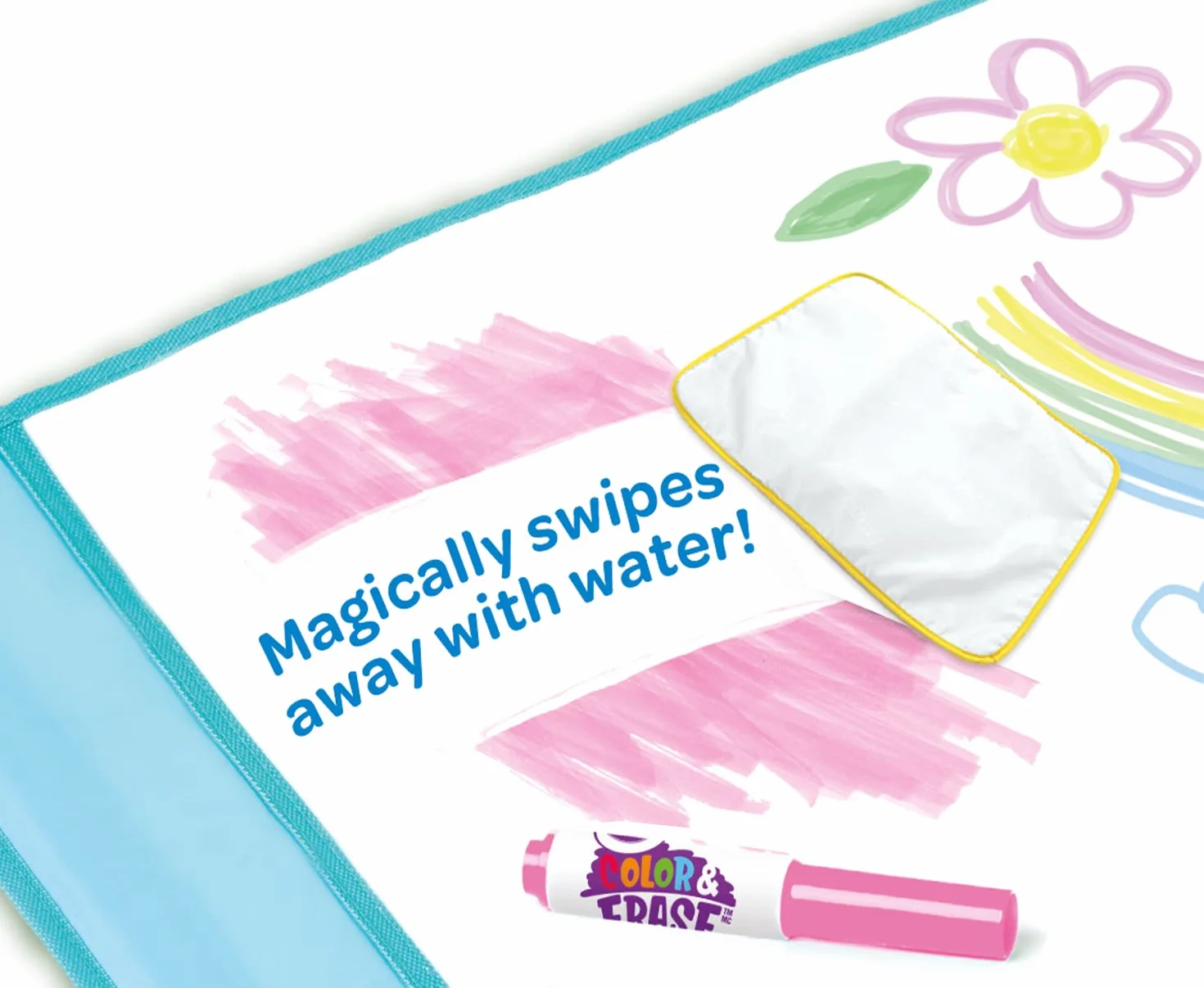 CRAYOLA - Mini Kids, Wielka wielokrotnego użytku mata do rysowania i kolorowania z flamastry zmywalne, Dla dzieci od 3 lat