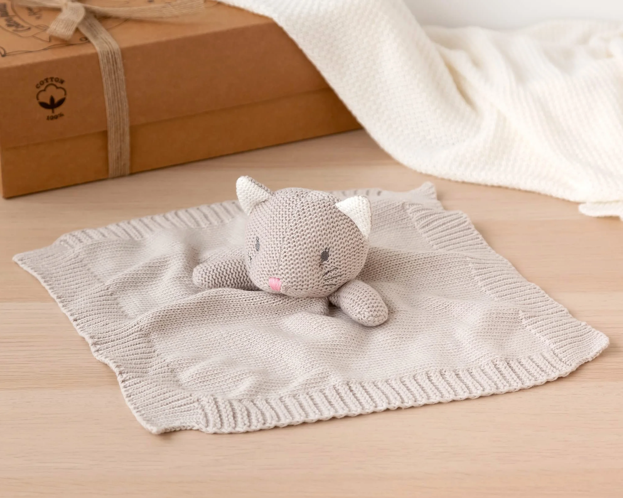 KIOKIDS DOUDOU Bawełniany kotek