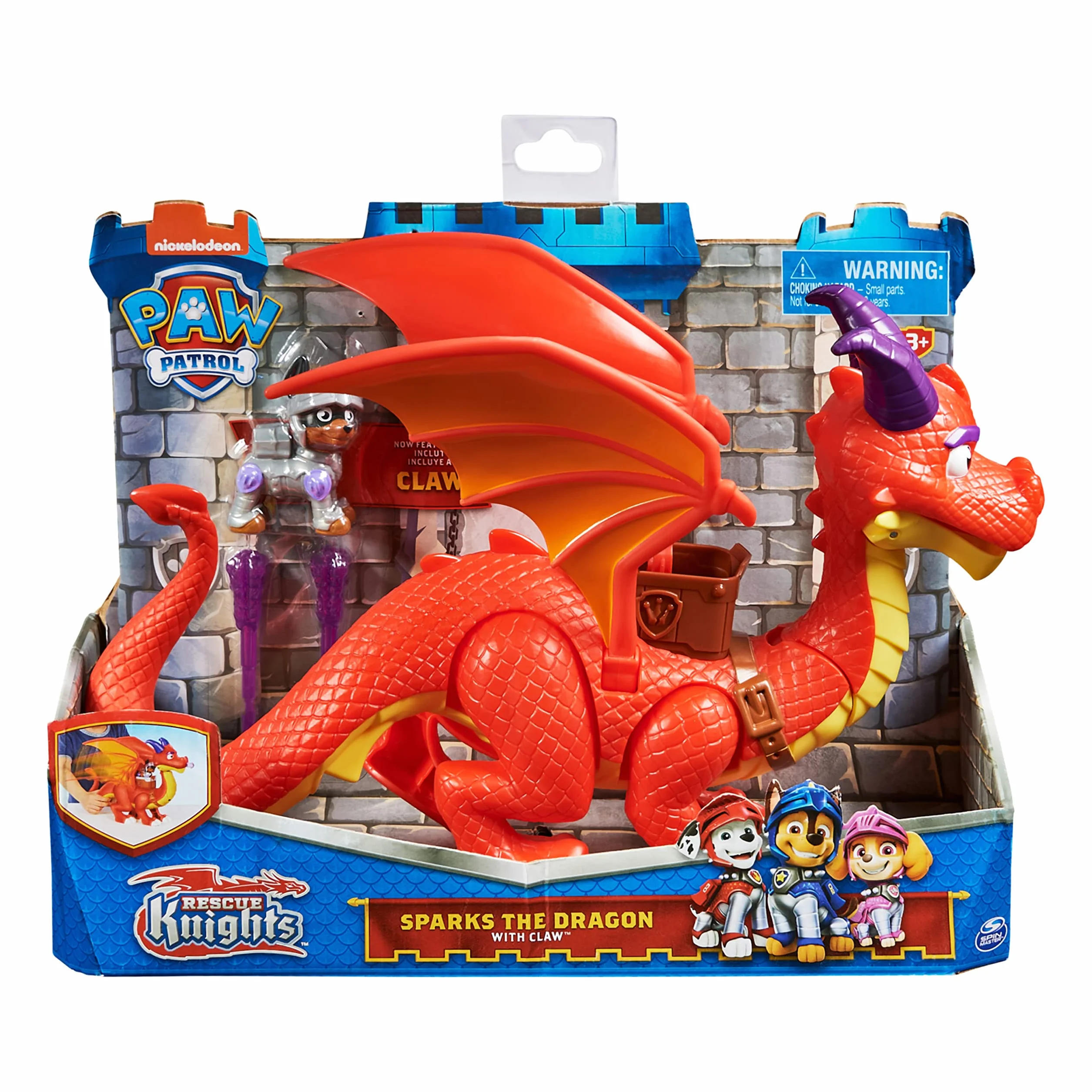 Spin Master Paw Patrol: Rescue Knights - Sparks The Dragon with Claw (6062105)