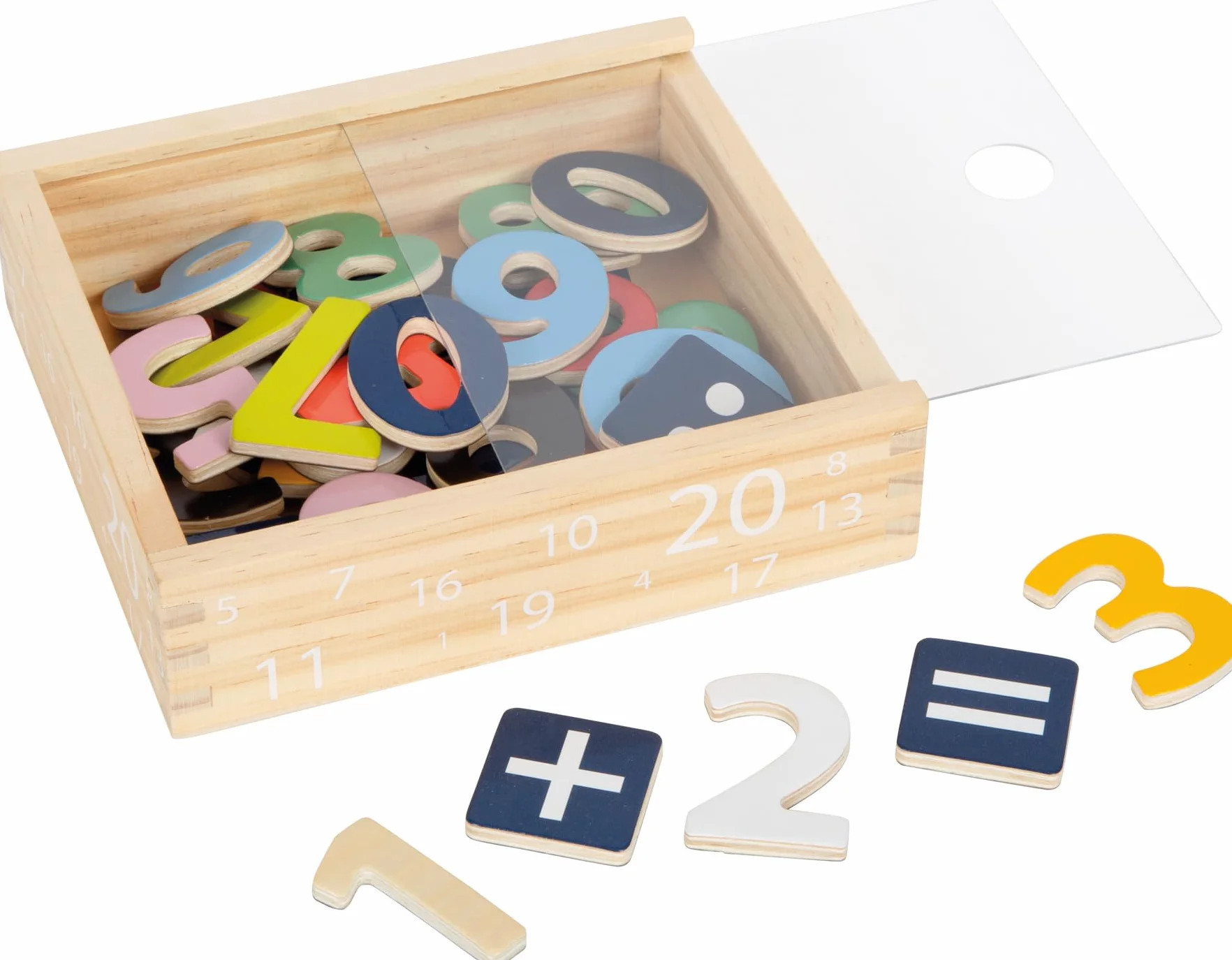 Bunte Magnetzahlen