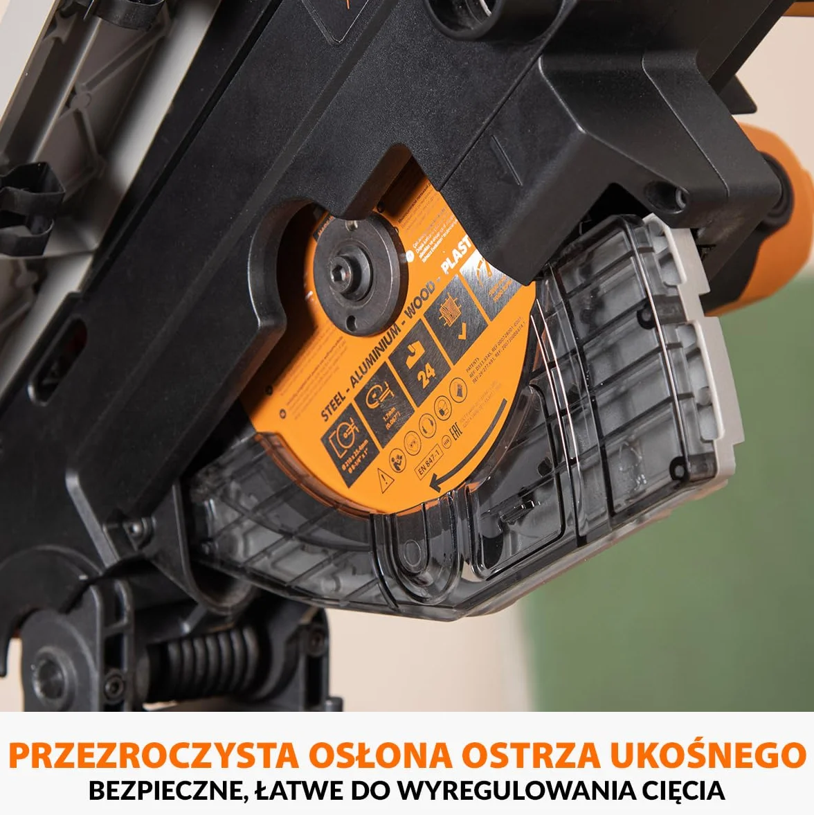 Evolution Power Tools R210MTS-G2 Zmienna piła ukośna/stołowa, kompaktowa, wielofunkcyjne cięcie różnych materiałów, ostrze TCT w zestawie do cięcia drewna, plastiku i metalu, 210mm