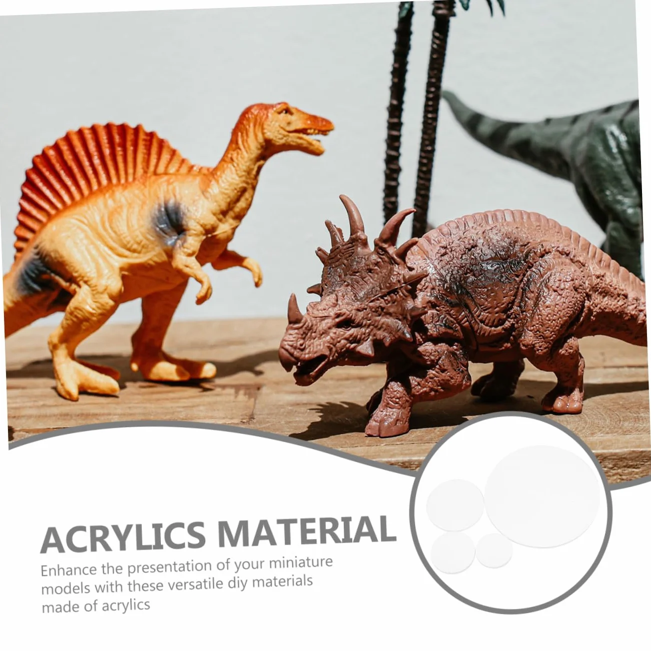 Vaguelly 40kawałki Sztuk Przezroczystych Okrągłych Podstaw Akrylowych Do Miniaturowych Figurek Do Modelarstwa i Rzemiosła