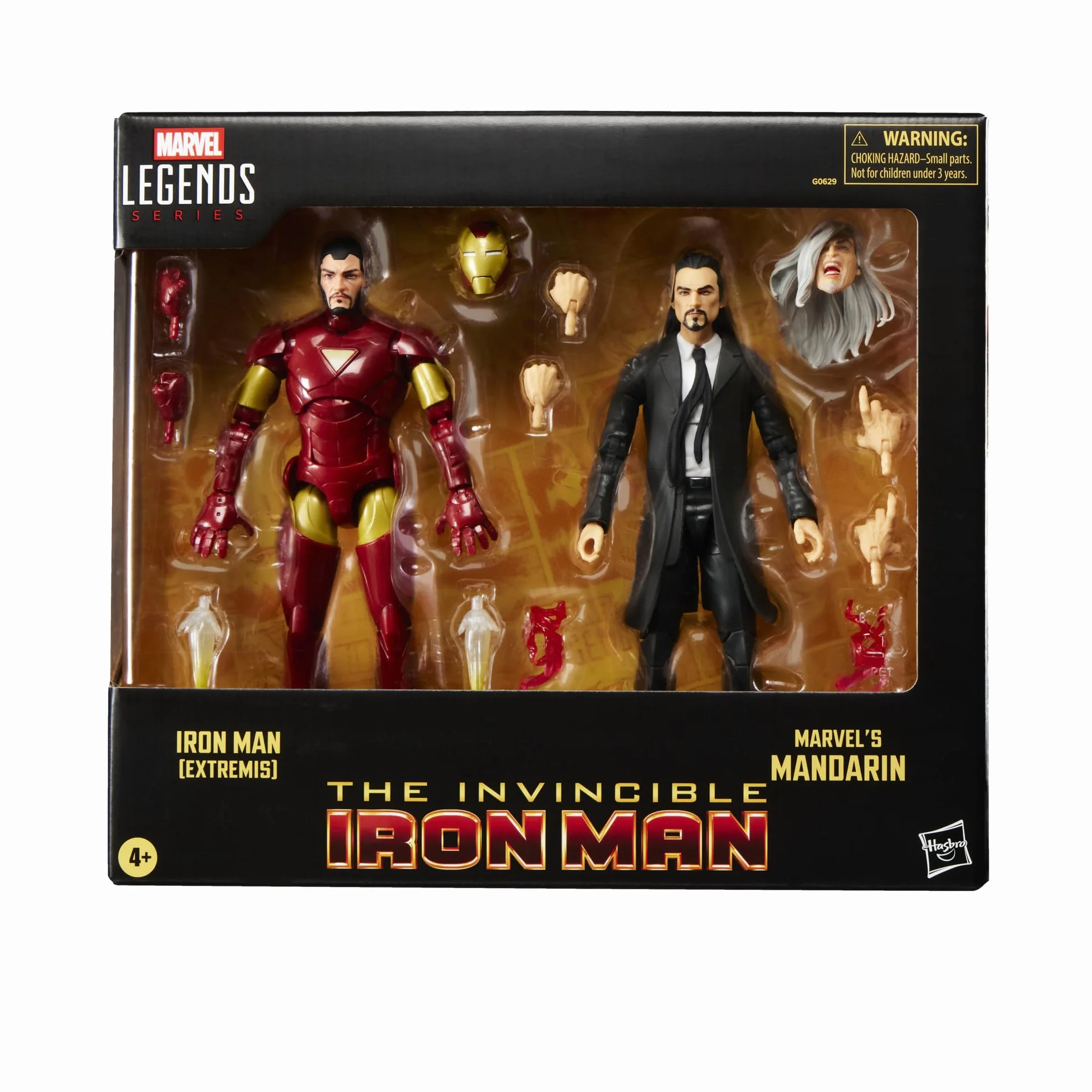 Iron Man (Extremis) i Mandaryn z serii Marvel Legends, 15-centymetrowe figurki kolekcjonerskie z komiksów Avengers