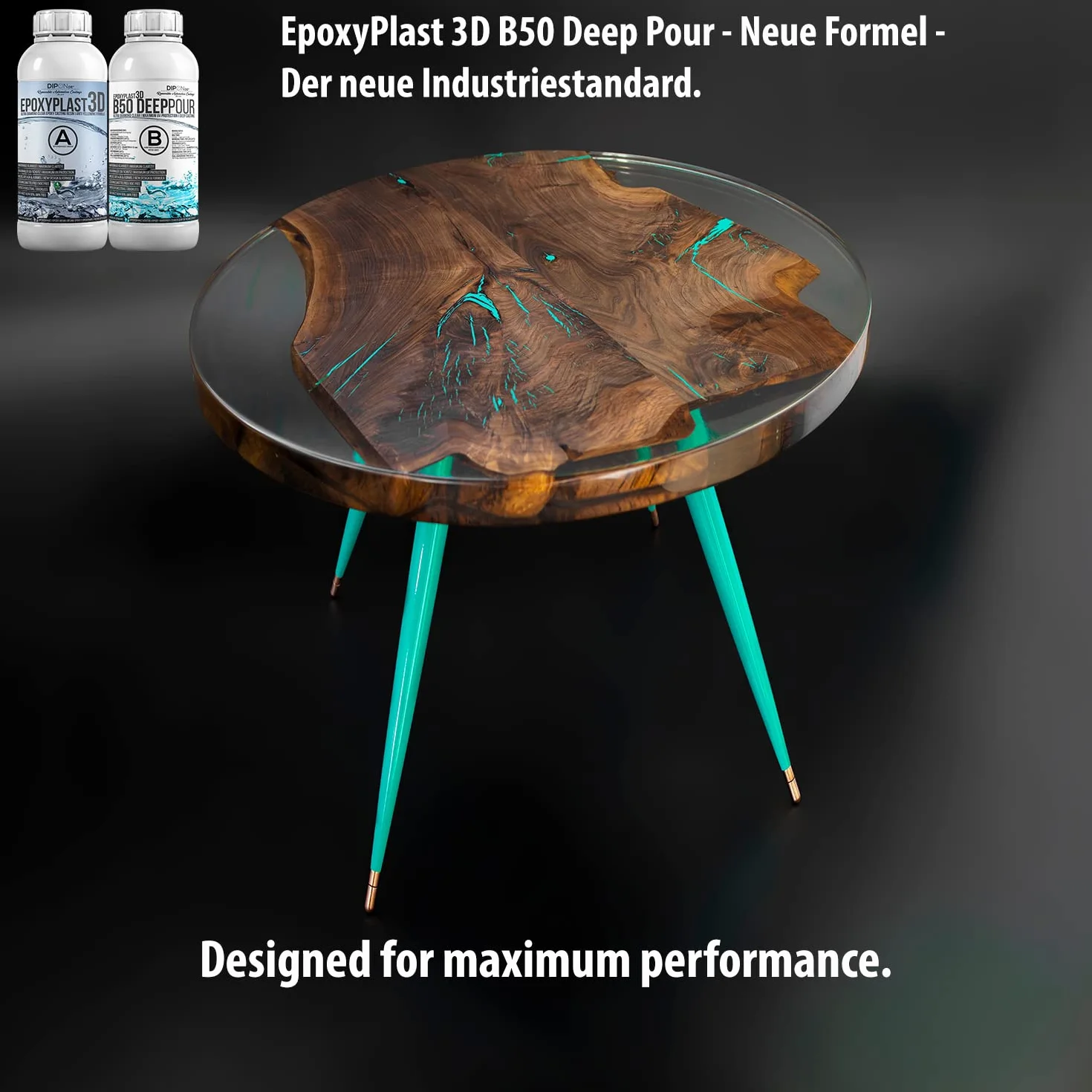 15,0 kg Ultra przezroczysta żywica epoksydowa EpoxyPlast 3D B50 DEEP POUR dwuskładnikowy efekt wody I doskonała ochrona przed promieniowaniem UV Biżuteria I żywica odlewana I produkt przezroczysty