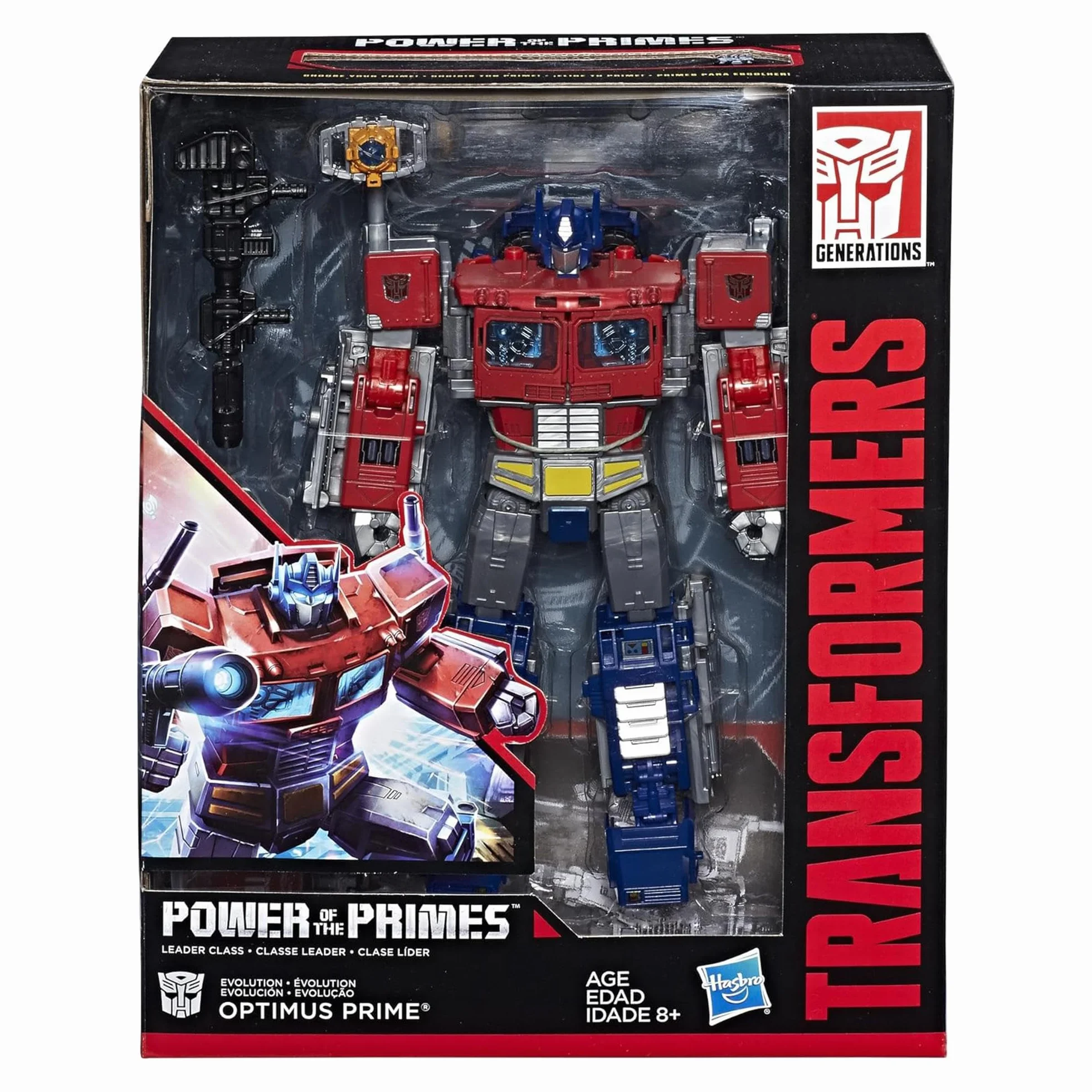 Transformers E1147 LEADER OPTIMUS PRIME figurka akcji, czerwona, niebieska, 23 cm