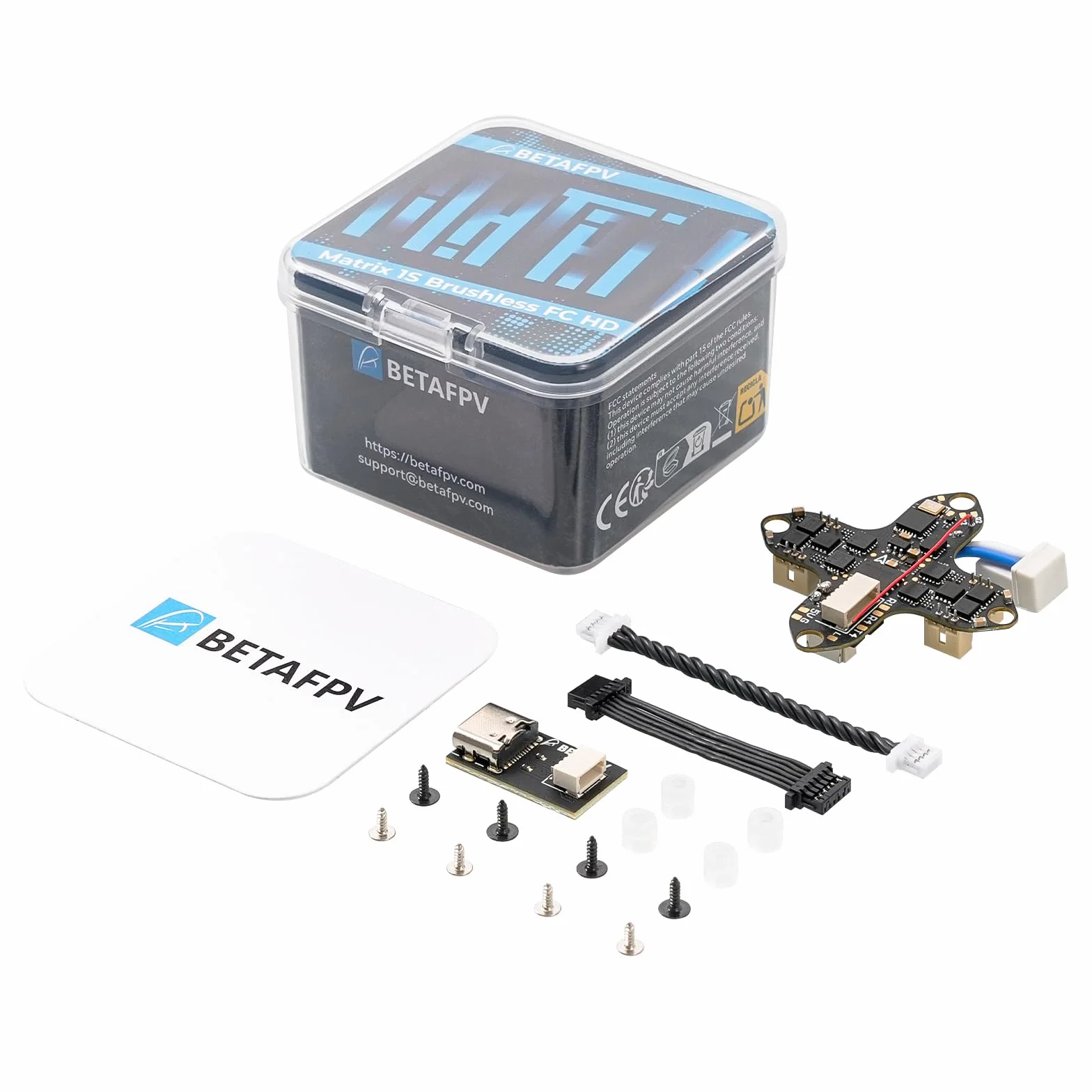 BETAFPV Matrix 1S G4 3IN1 HD bezszczotkowy FC, Serial ELRS RX 5V 3A BEC, 12A ESC, 16MB Blackbox, SH1.0-6Pin Conn. do jednostki powietrznej O4