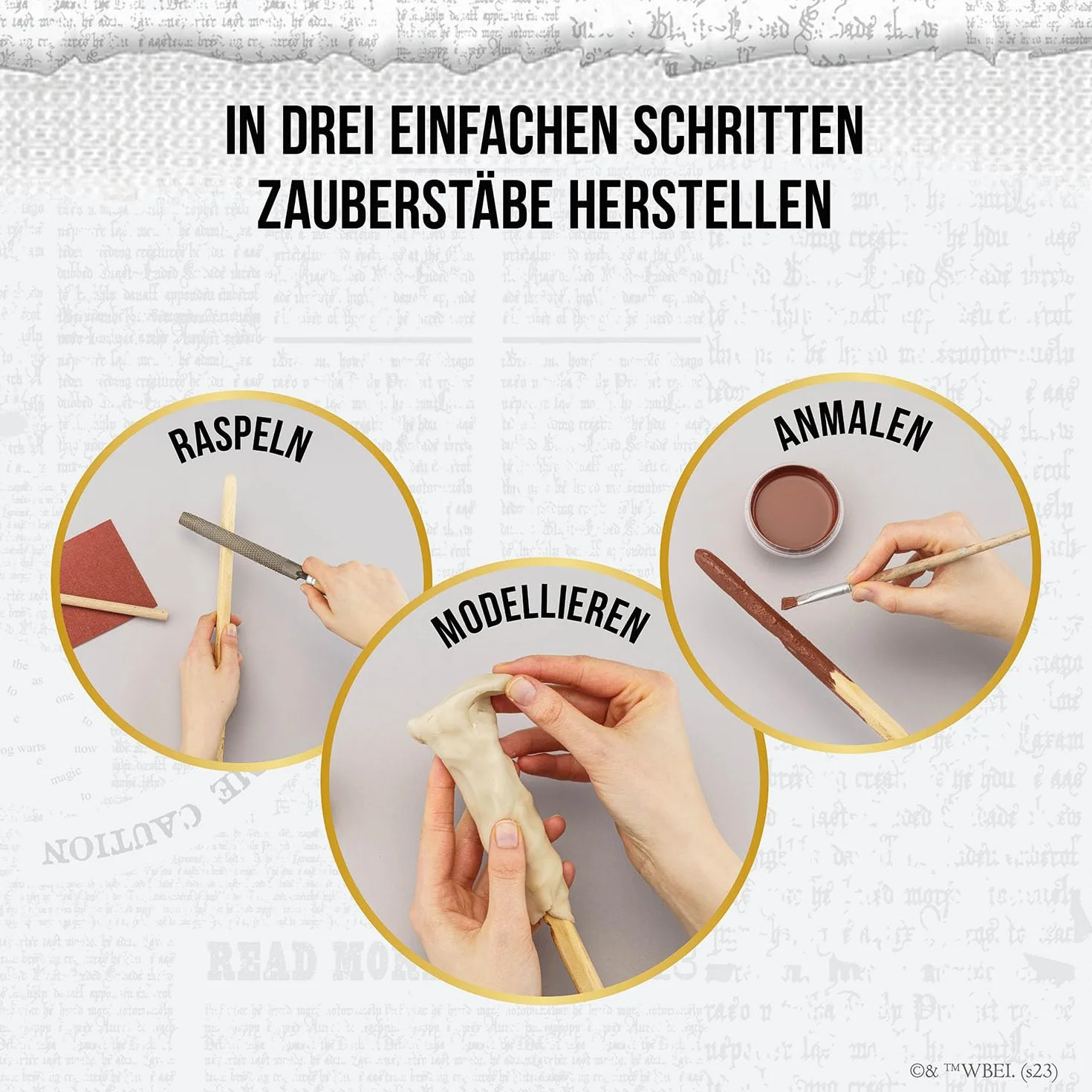 Harry Potter - Zauberstäbe: Bastel-Set