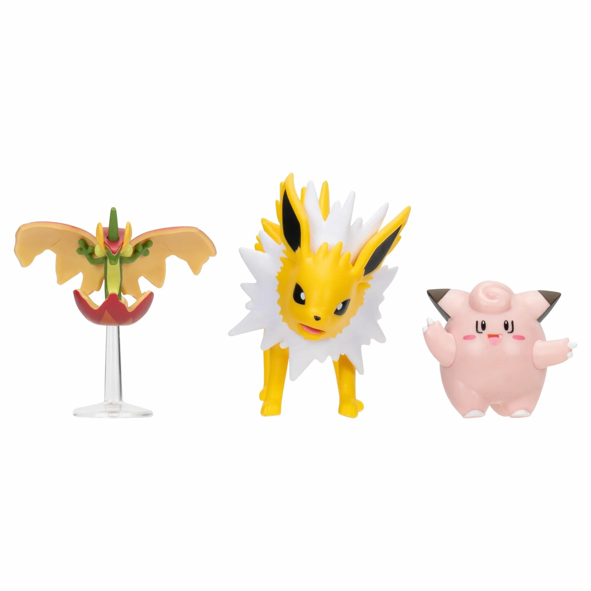 Pokémon PKW3510 zestaw figure, oficjalny zestaw figurek, piepi, drapfel, błysk