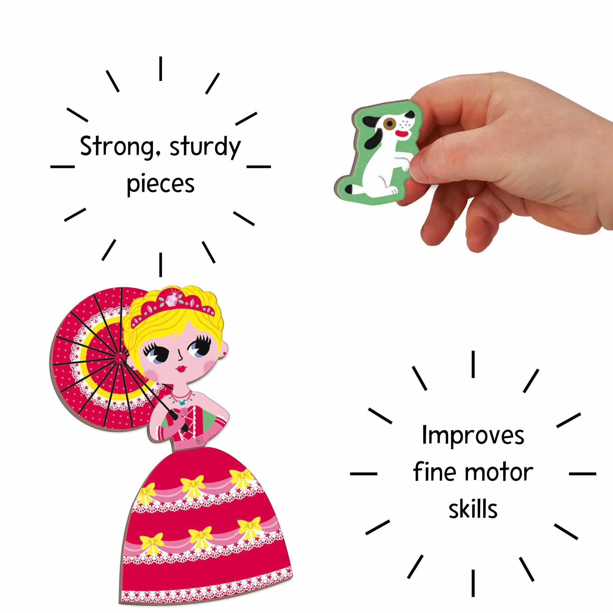 Janod Magneti'Book Princesses J02725