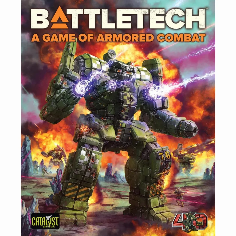 BattleTech Game of Armored Combat 40th Anniversary by Catalyst Game Labs, Strategy Board Game, for 2 Players and Ages 14+
