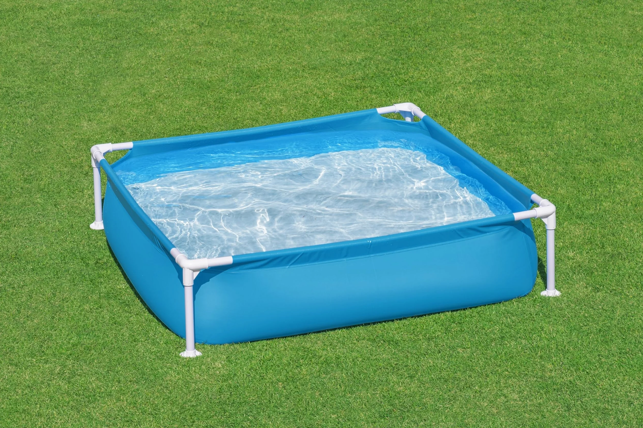 BESTWAY - Basen rurowy - Zabawa na świeżym powietrzu - 56217 - Losowy model - Mój pierwszy basen ramowy - Plastik - 122 cm x 122 cm - Dziecko - Basenik - Od 2 lat