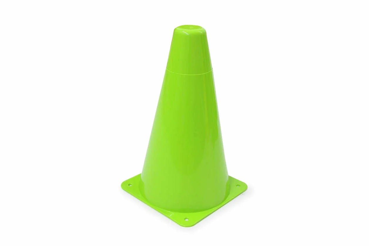 JAMARA 460522 - Pylony Traffic VE4 – możliwość układania w stos, wszechstronne zastosowanie, 4 otwory mocujące, z wytrzymałego tworzywa sztucznego, łatwy do przenoszenia, oszczędność miejsca podczas
