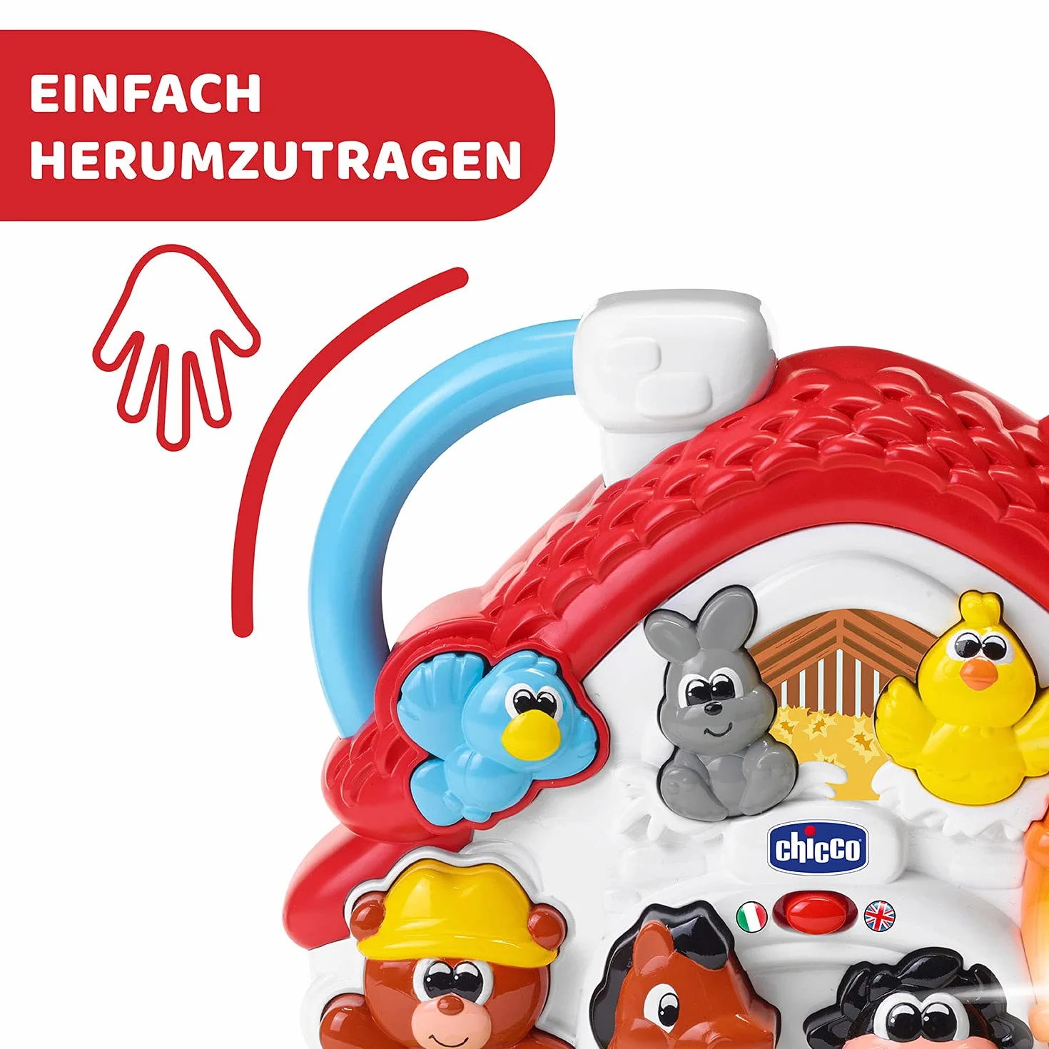 Chicco 9604000100 mówiący farm (przekaźnik) (D/Gb), kolorowy